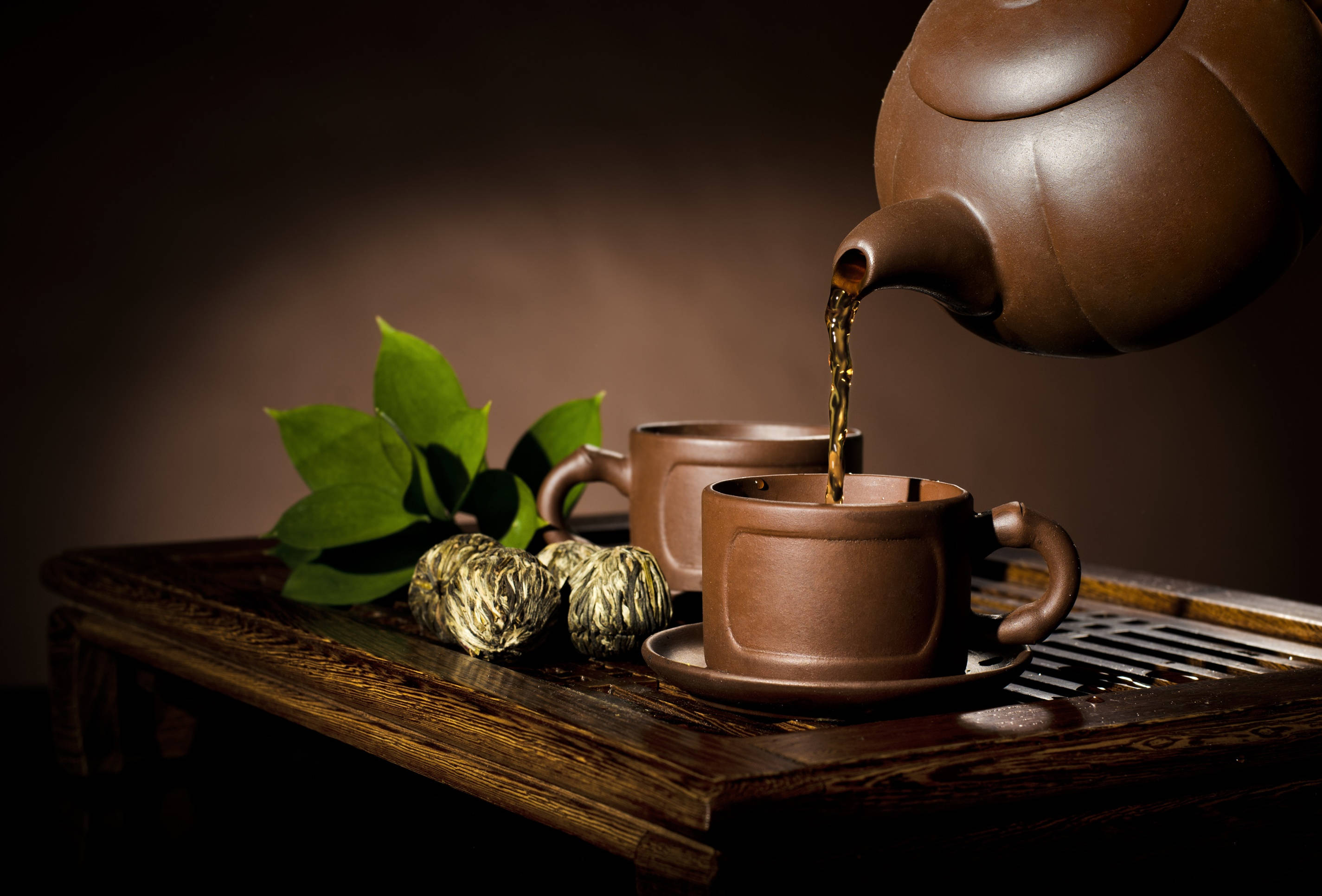 Chai ya Aesthetic ya Rangi ya Kahawia Picha ya Ukuta