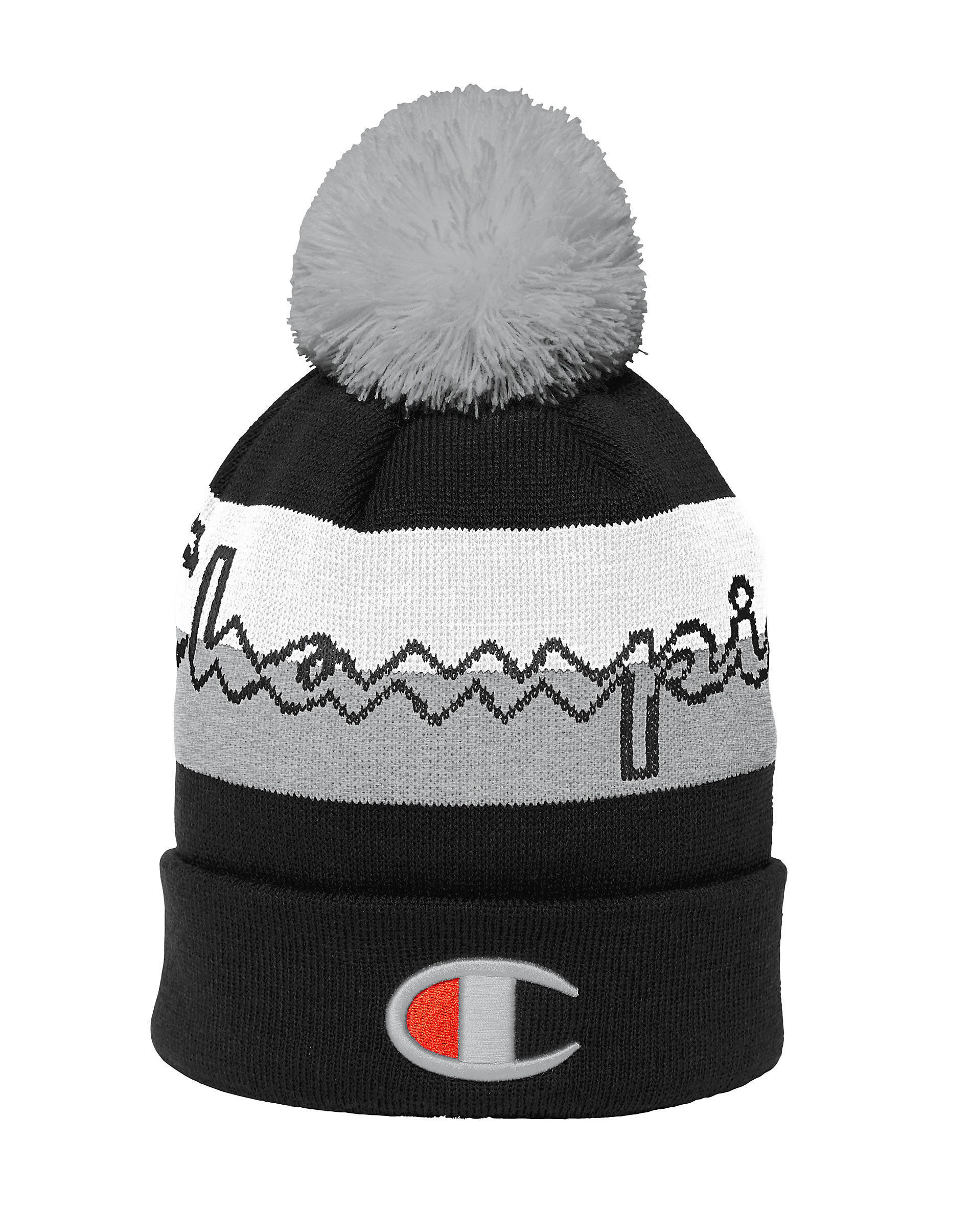 Champion Kofia Ya Beanie Rangi Nyeupe Picha ya Ukuta