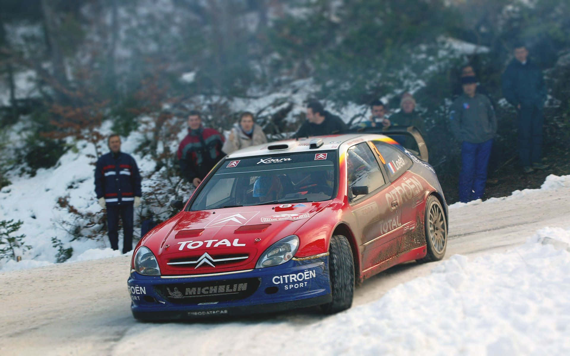 Championship ya Ice Racing ya Kasi ya Juu Picha ya Ukuta
