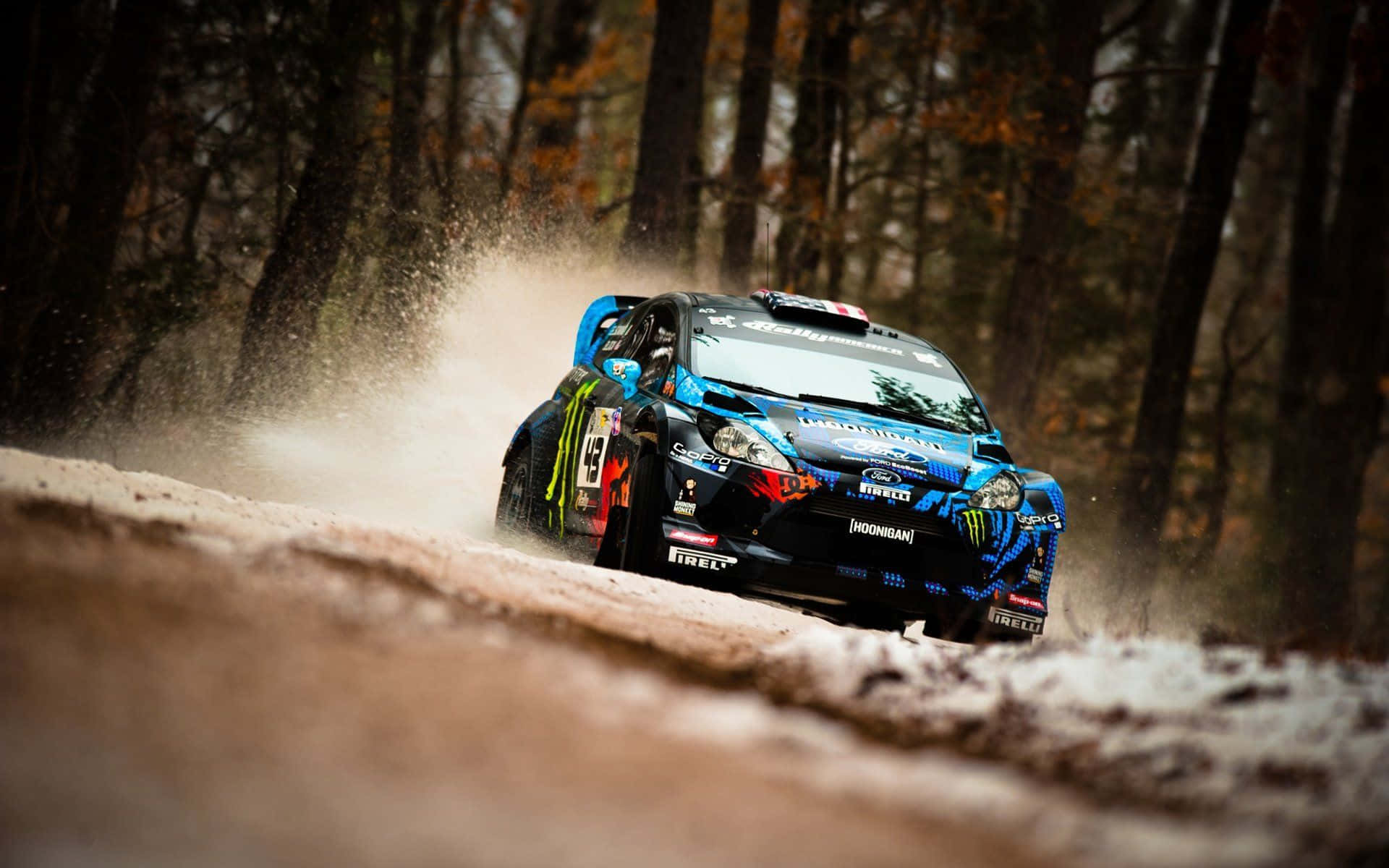 Championship ya Ice Racing ya Kusisimua kwenye Ziwa la Barafu Picha ya Ukuta