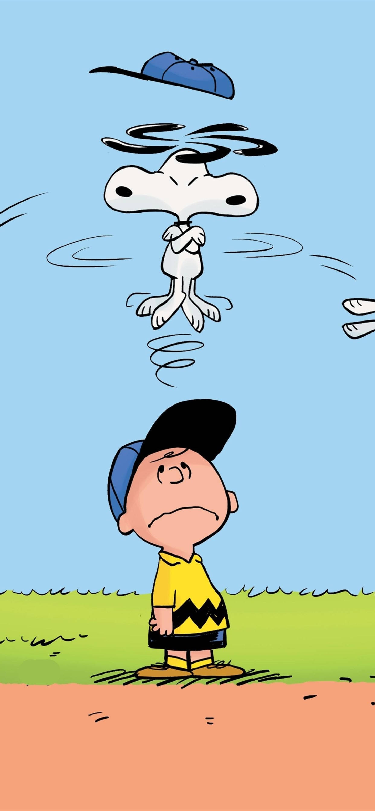 Charlie Brown Baseball Cap Picha ya Ukuta