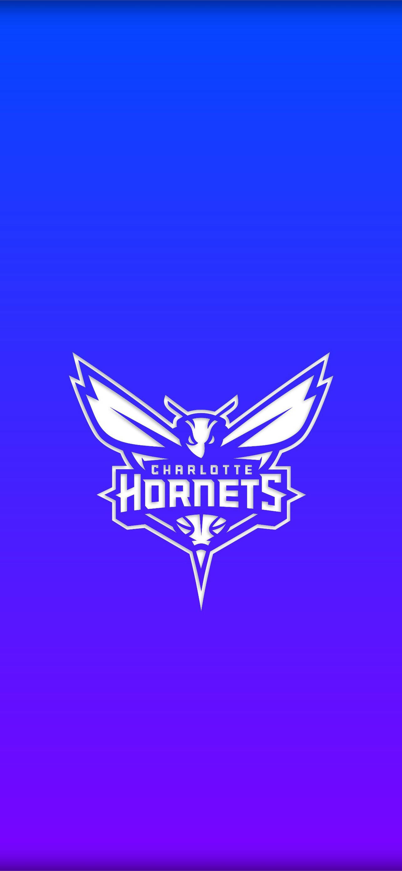 Charlotte Hornets Gradient Blue Picha ya Ukuta