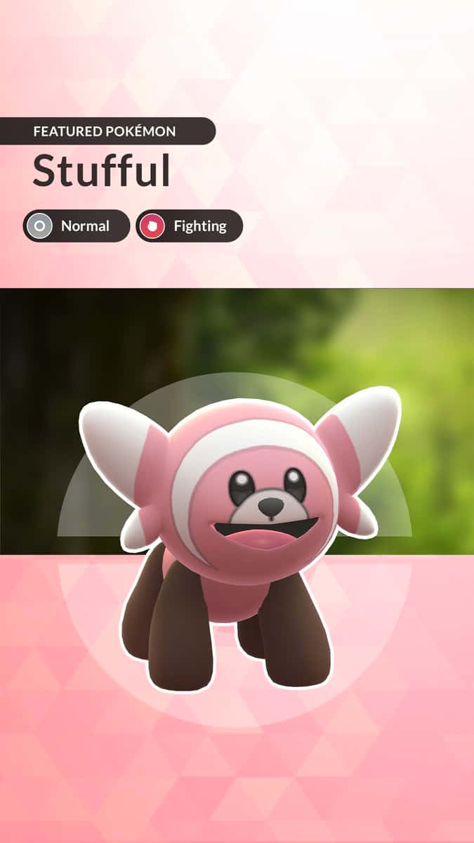 Charming Stufful, Pokemon wa Aina Mbili Picha ya Ukuta