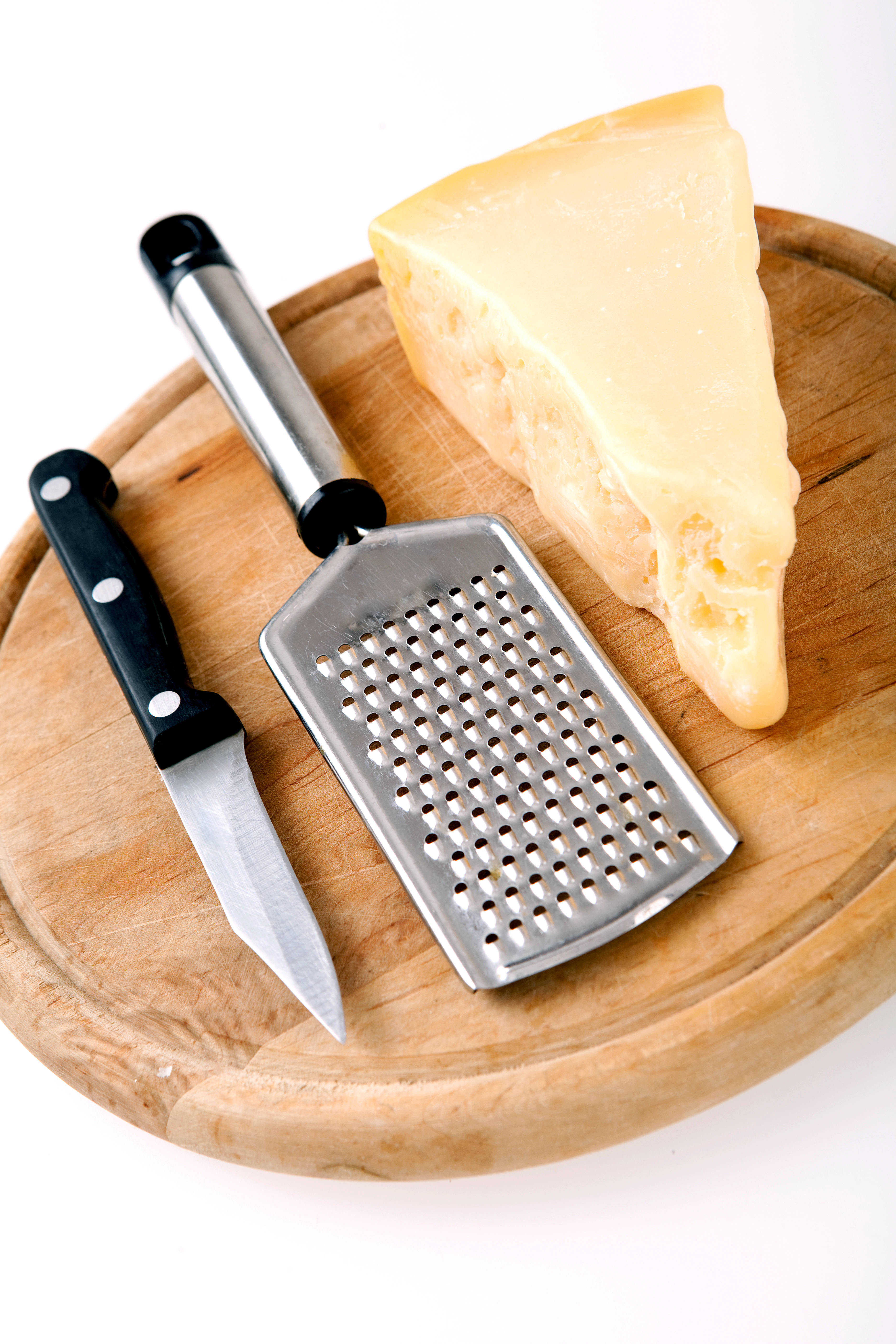 Cheese na Grater na Knife Picha ya Ukuta