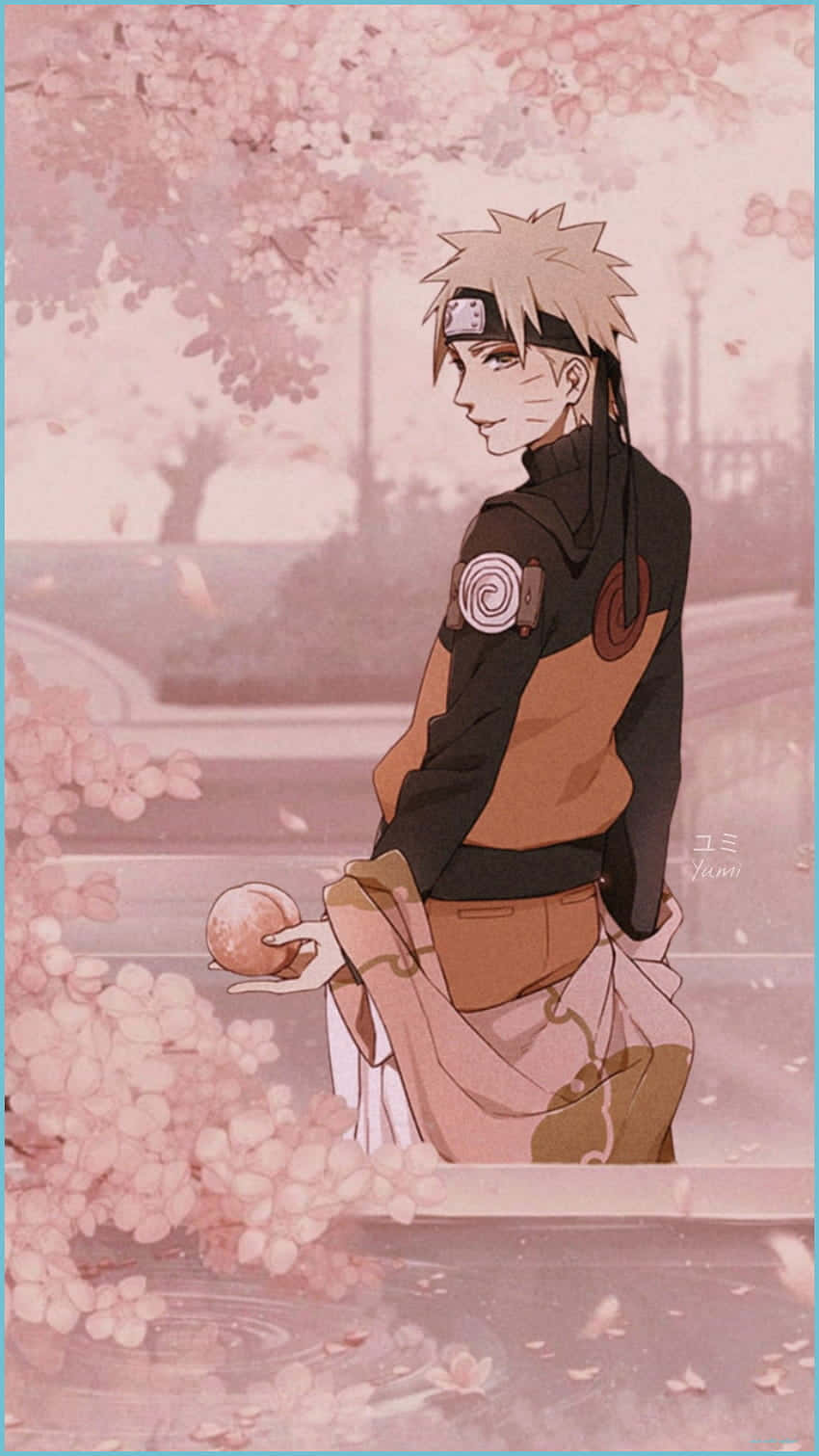Cherry Blossoms Na Naruto Aesthetic Simu Picha ya Ukuta