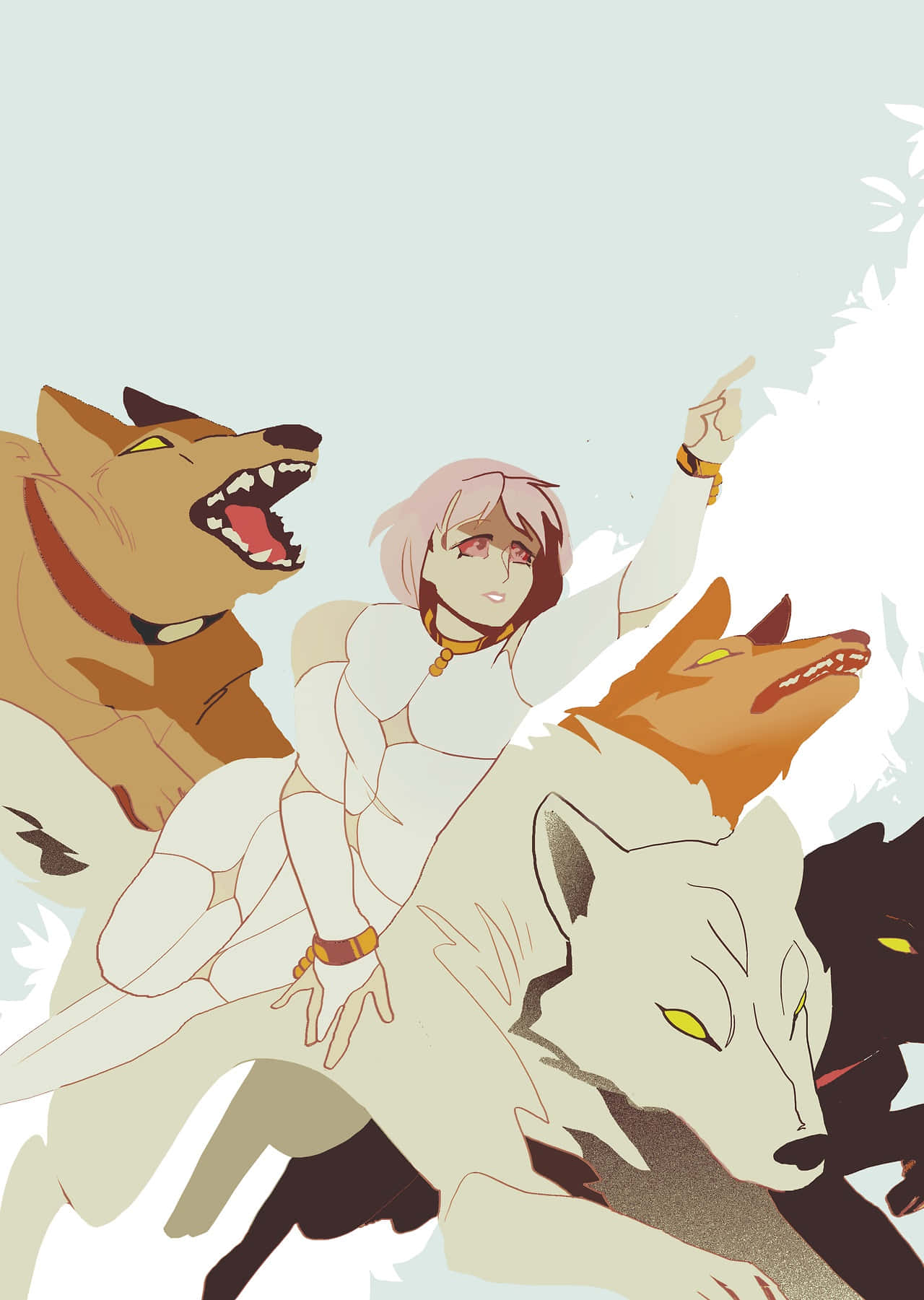 Cheza, Mwanga wa Mwanga, kutoka Wolf's Rain Picha ya Ukuta