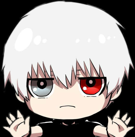 Chibi Kaneki Ghoul Mwenyeji Mmoja Picha ya Ukuta