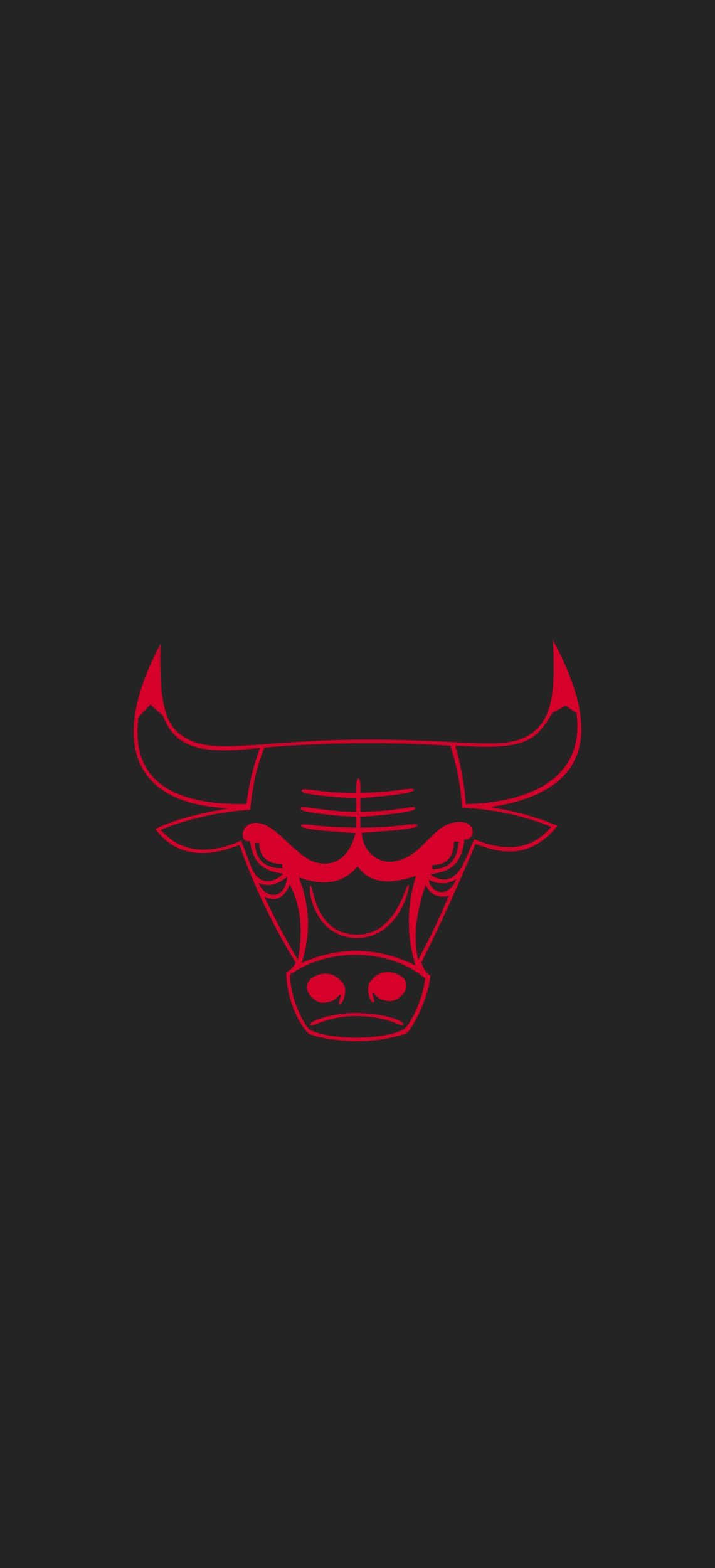 Chicago Bulls Neon Nyekundu Telefoni Picha ya Ukuta