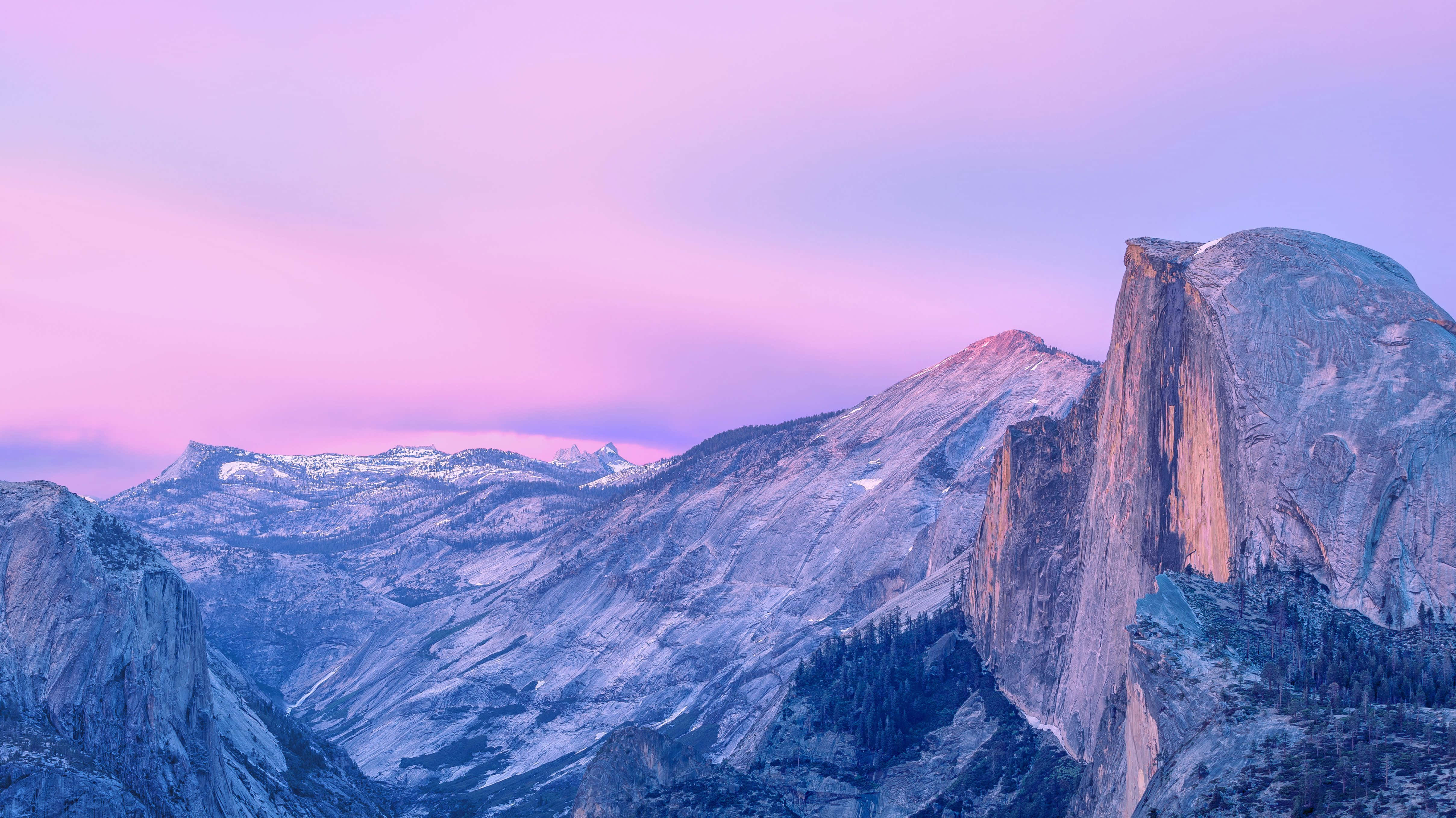 Chini ya Yosemite National Park MacBook Default Picha ya Ukuta