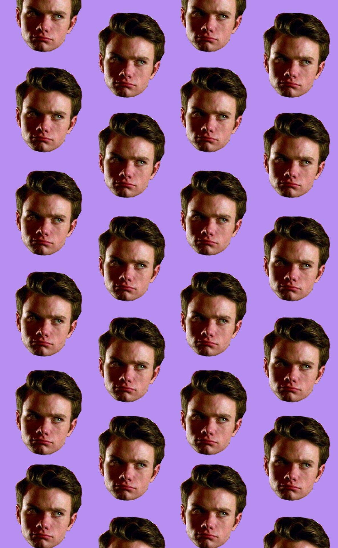 Chris Colfer Aesthetic Purple Picha ya Ukuta
