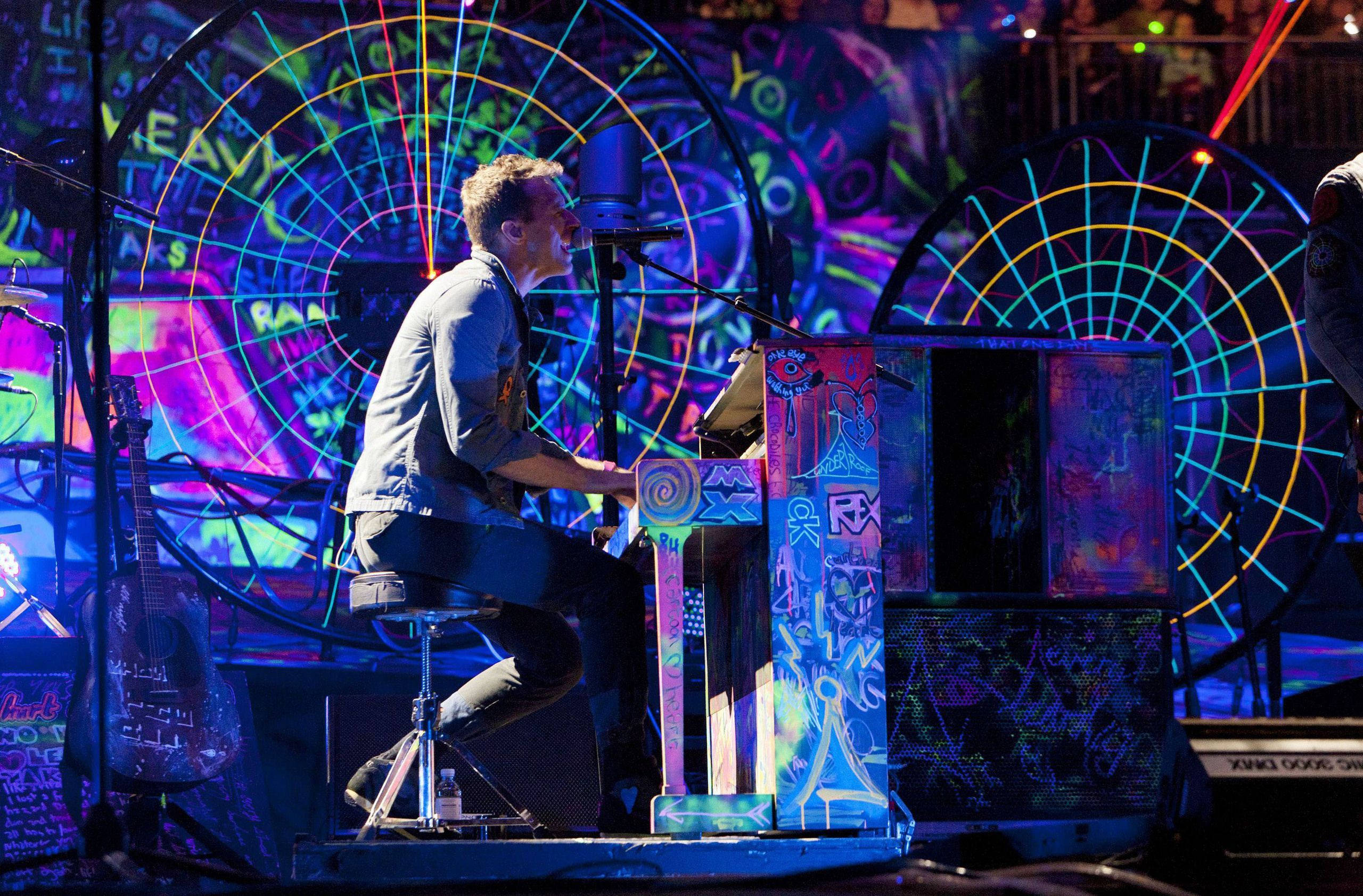 Chris Martin Mylo Xyloto Picha ya Ukuta