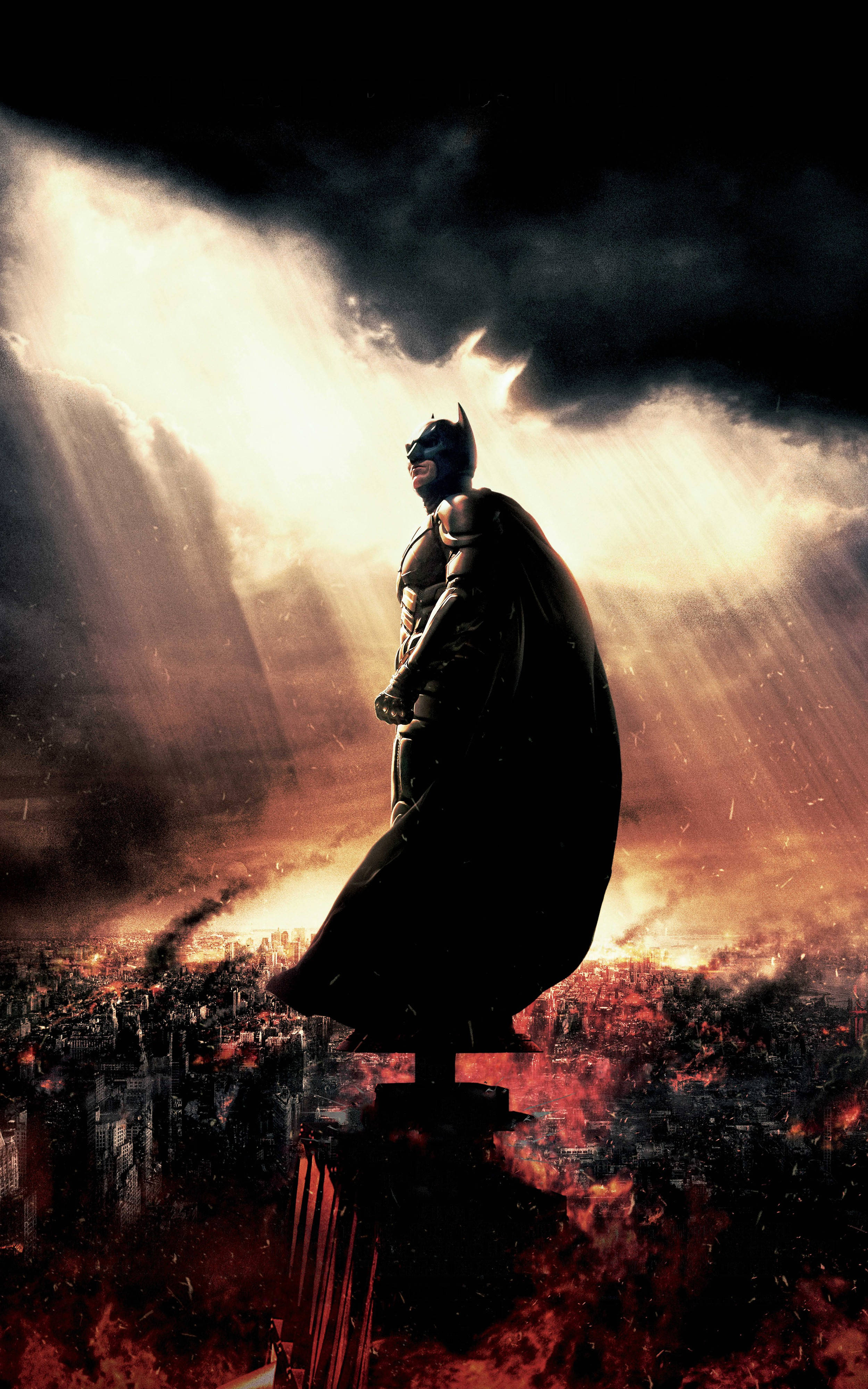Christian Bale kama Batman katika The Dark Knight Picha ya Ukuta