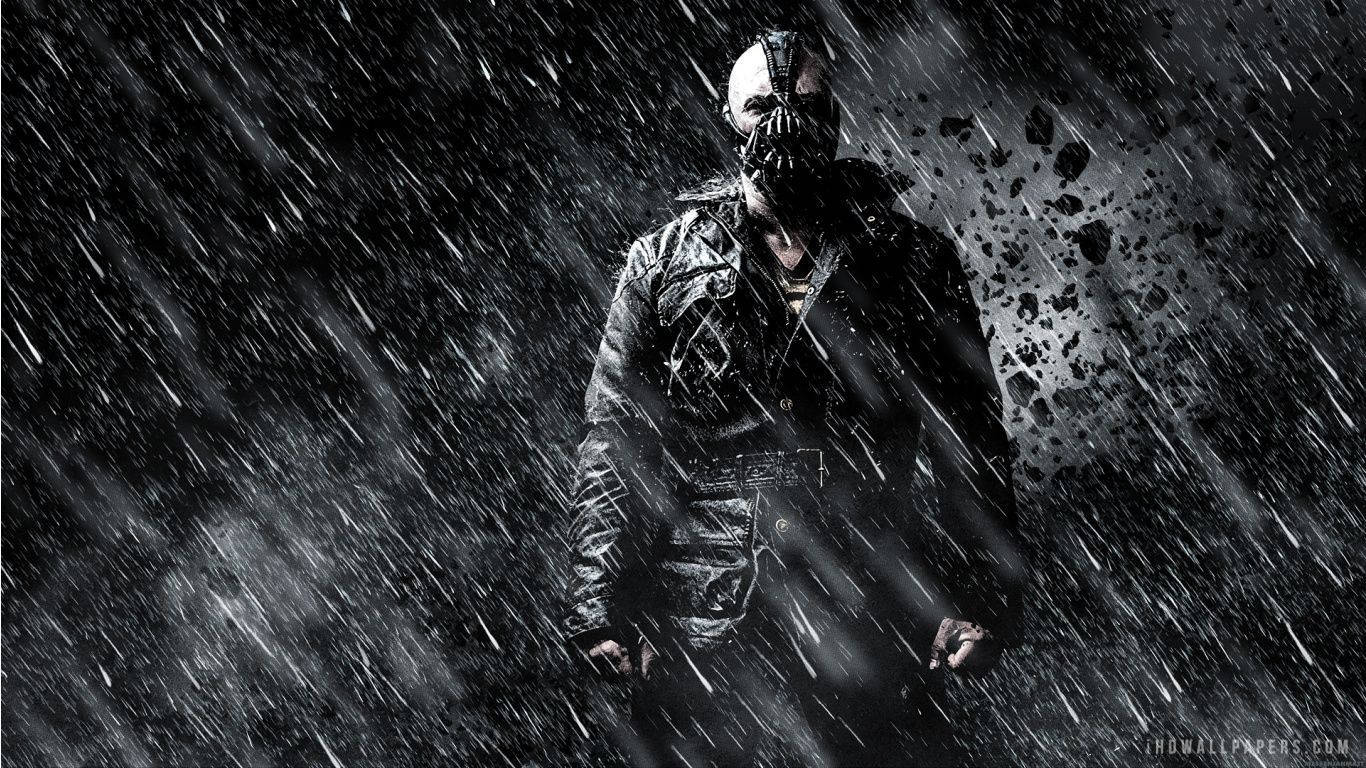 Christian Bale Yanaangalia Batman katika The Dark Knight Rises Picha ya Ukuta