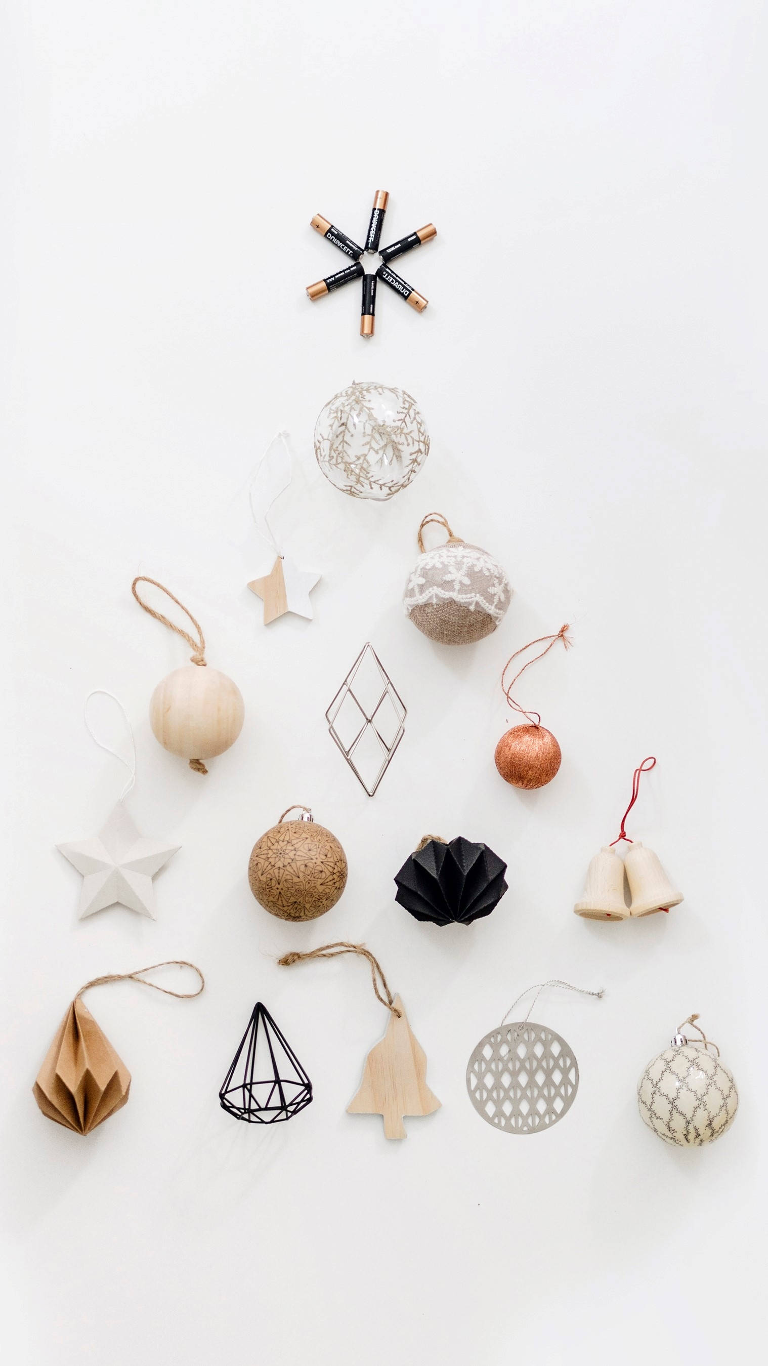 Christmas Aesthetic Ornaments Picha ya Ukuta
