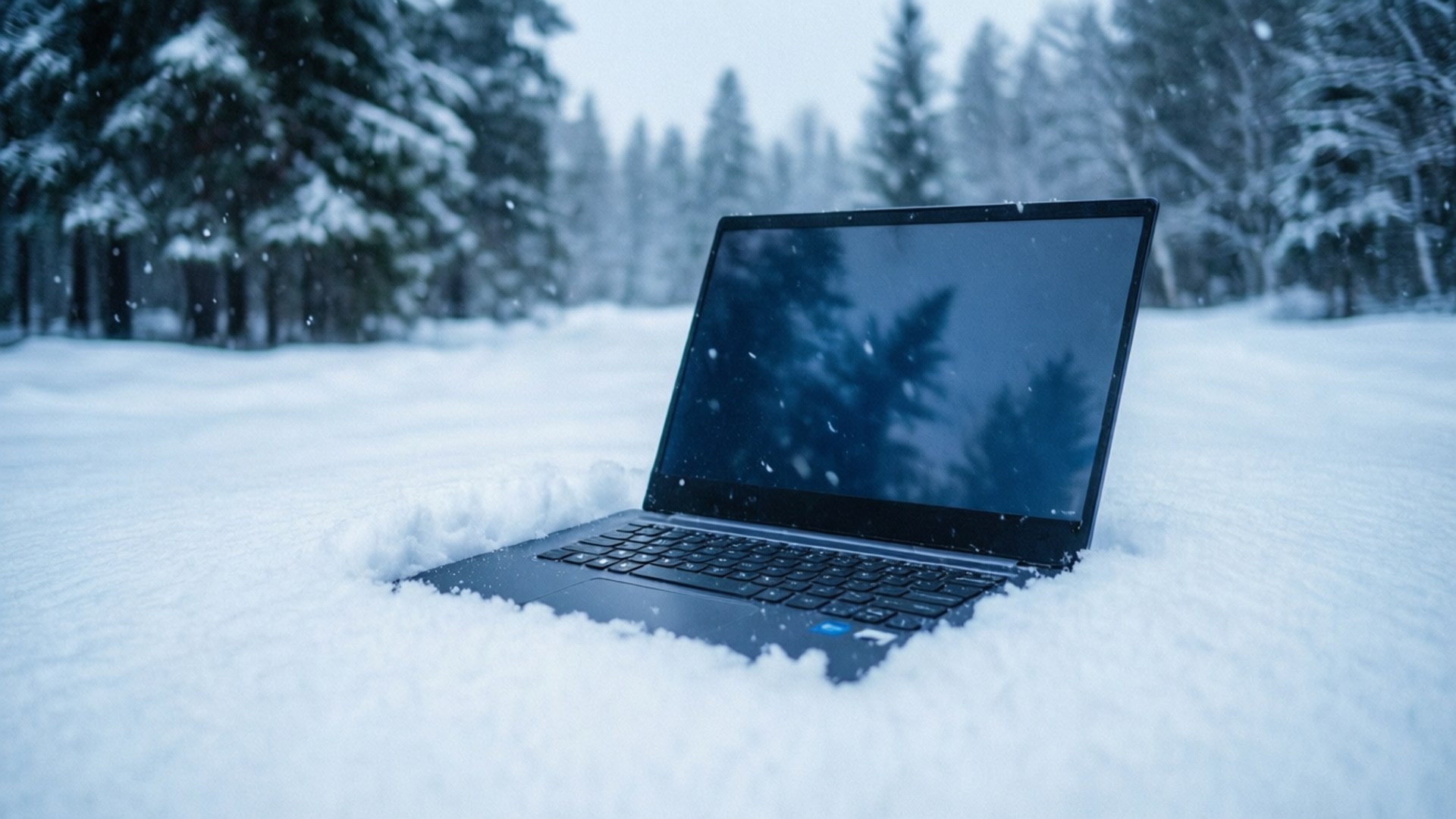 Chromebook ya Ajabu ya Majira ya Baridi Picha ya Ukuta