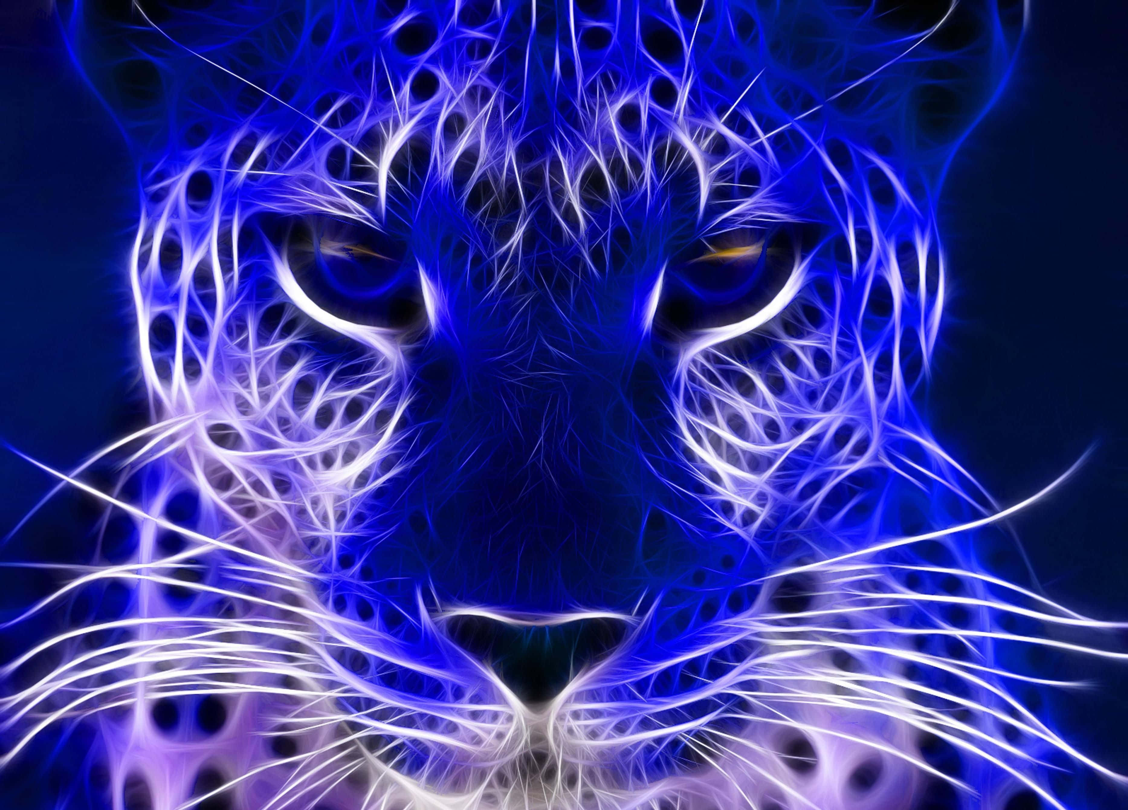 Chui wa Neon Bluu Picha ya Ukuta