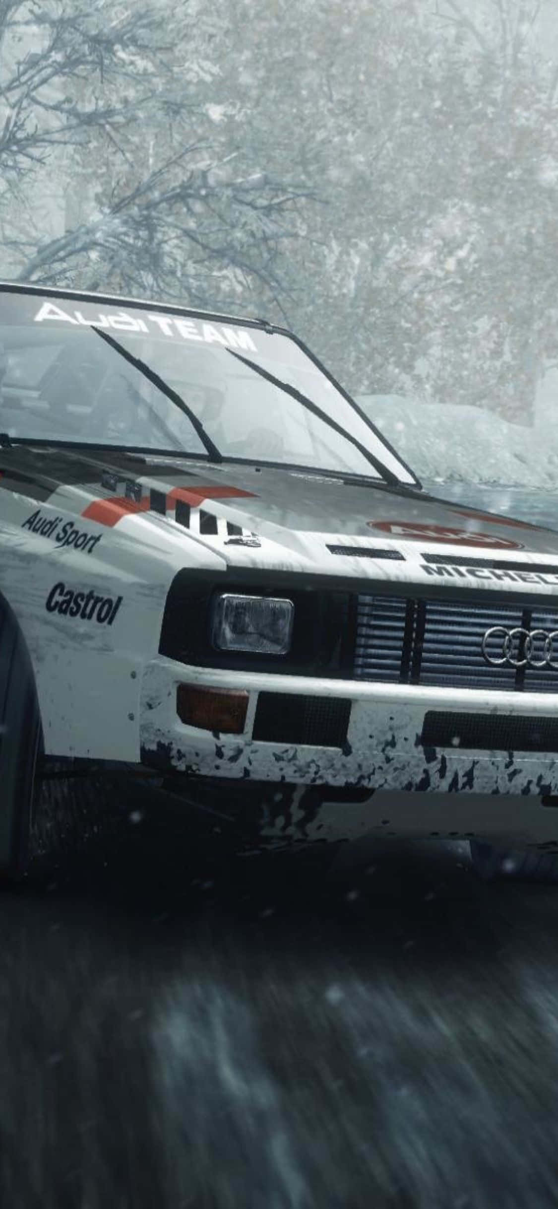 Chukua dunia na iPhone Xs Dirt Rally Picha ya Ukuta