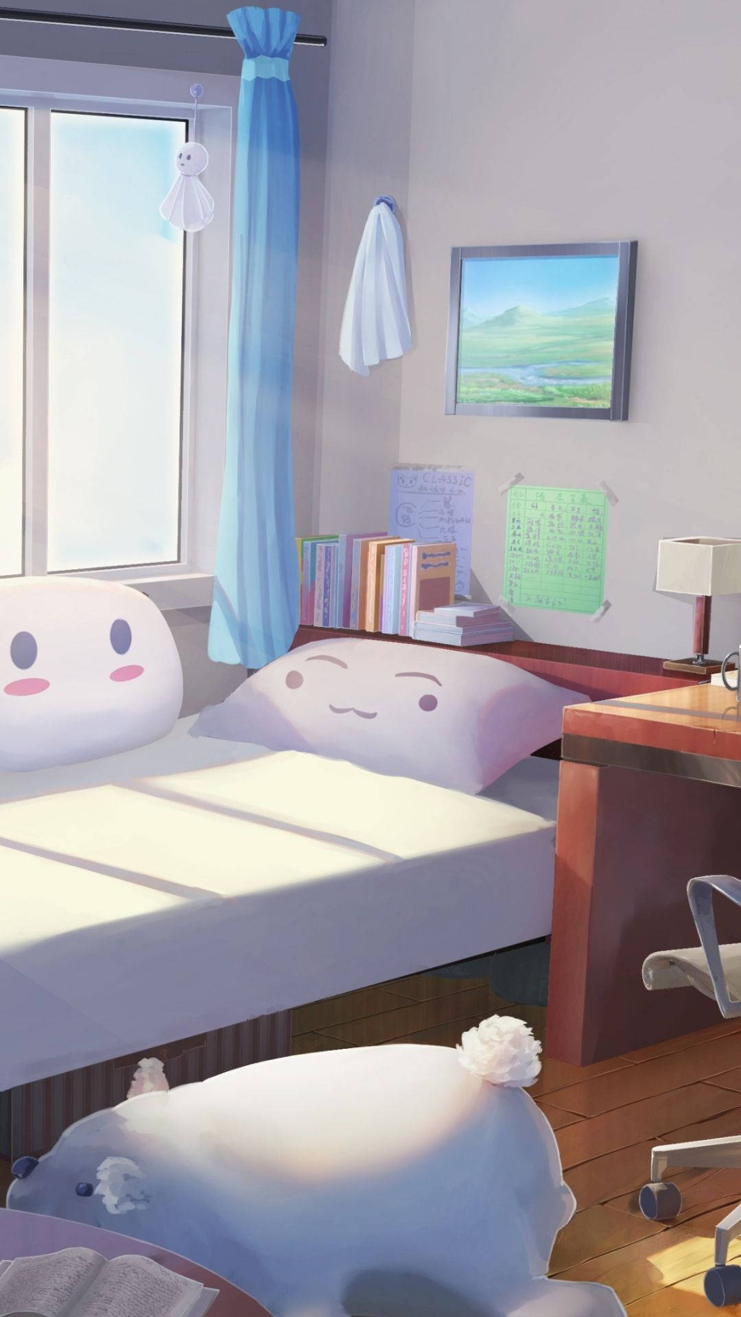 Chumba Cha Anime Cha Kupendeza Picha ya Ukuta