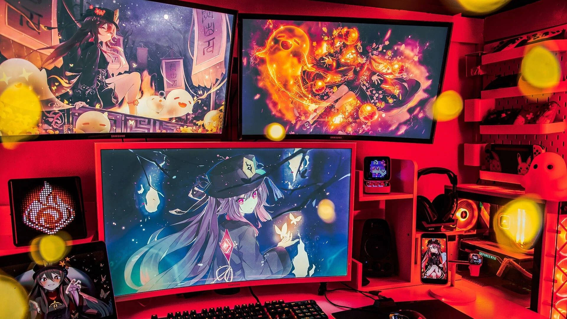 Chumba cha Michezo cha Anime Picha ya Ukuta