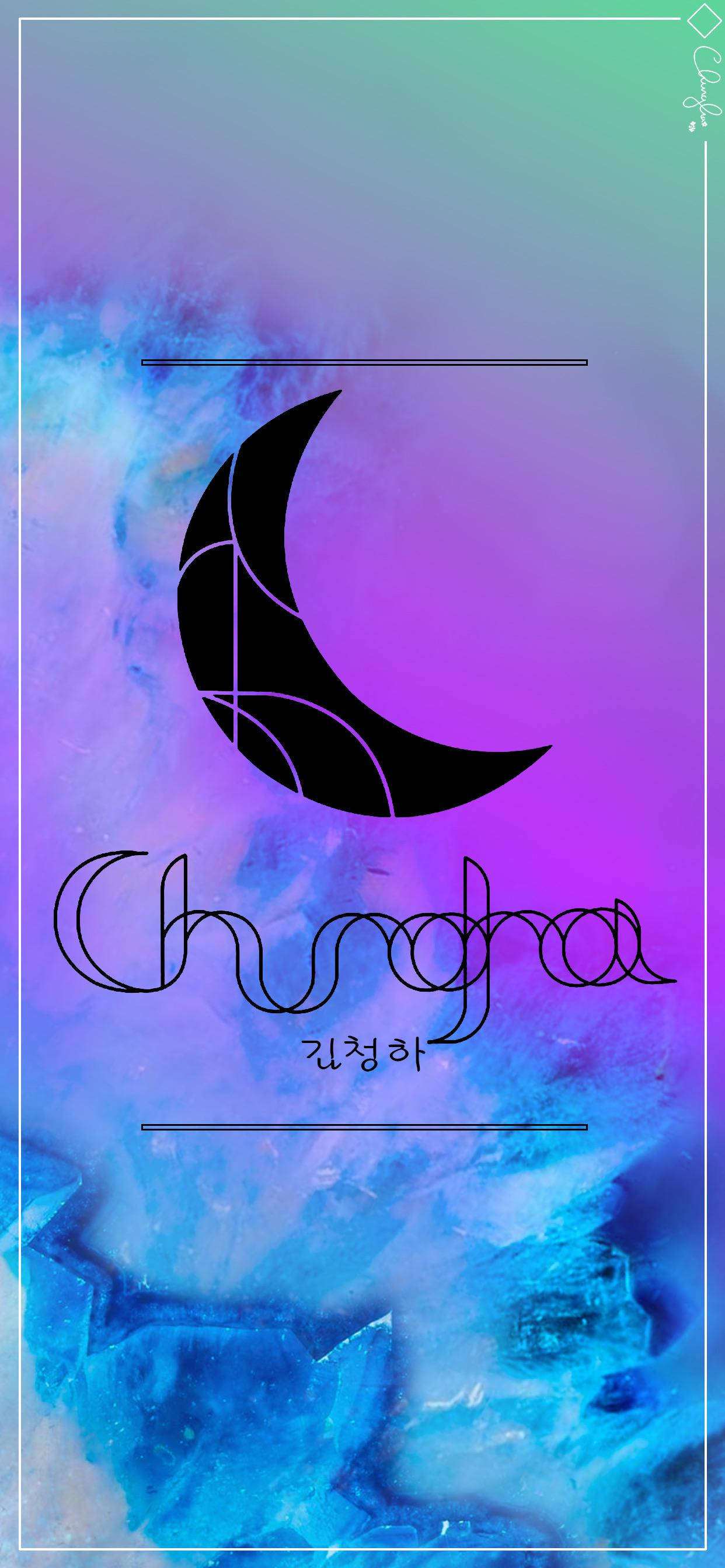 Chungha Moon Logo Picha ya Ukuta