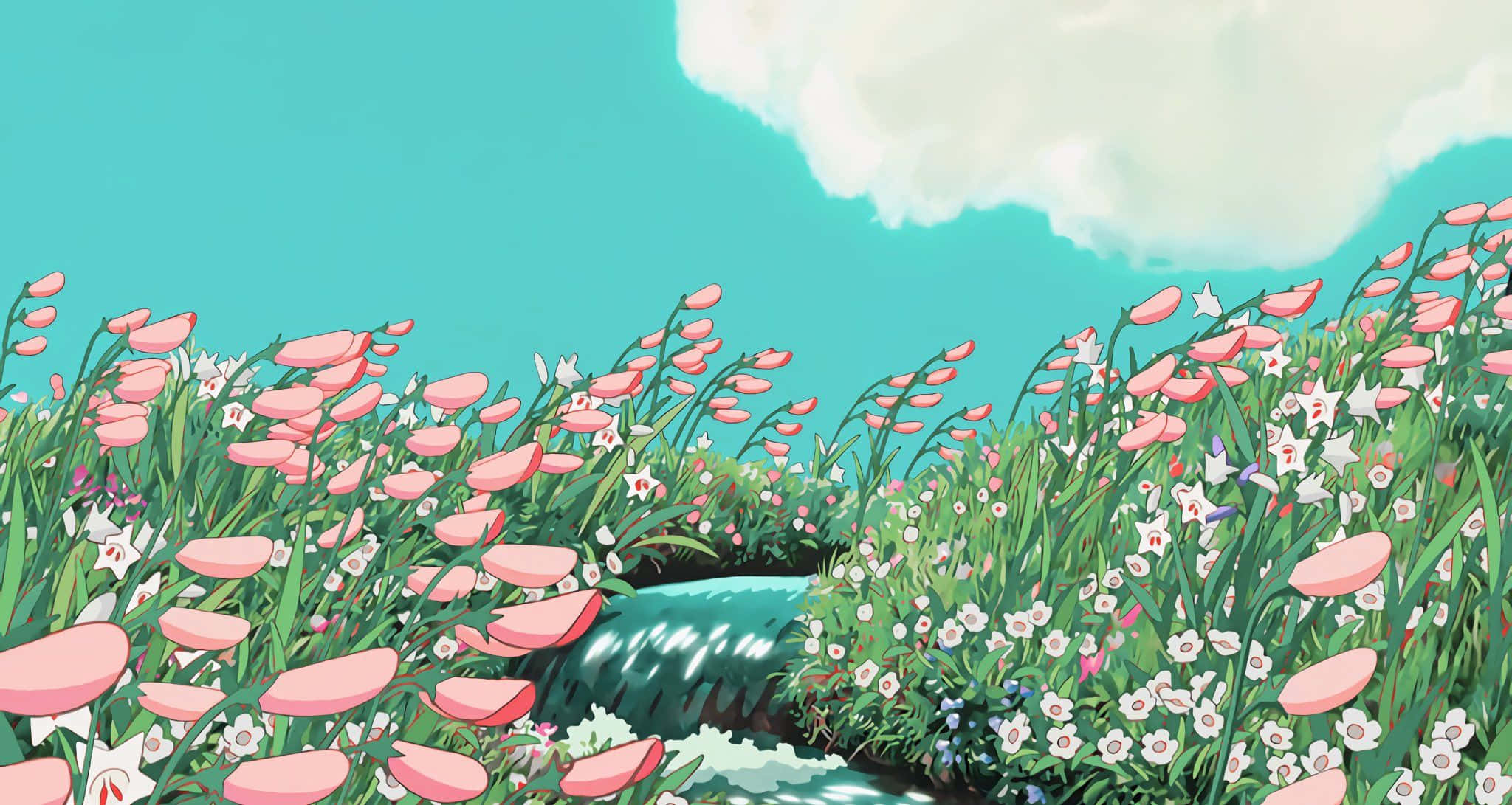 Chunguza Mawazo Yako kwa Aesthetic Ghibli Picha ya Ukuta