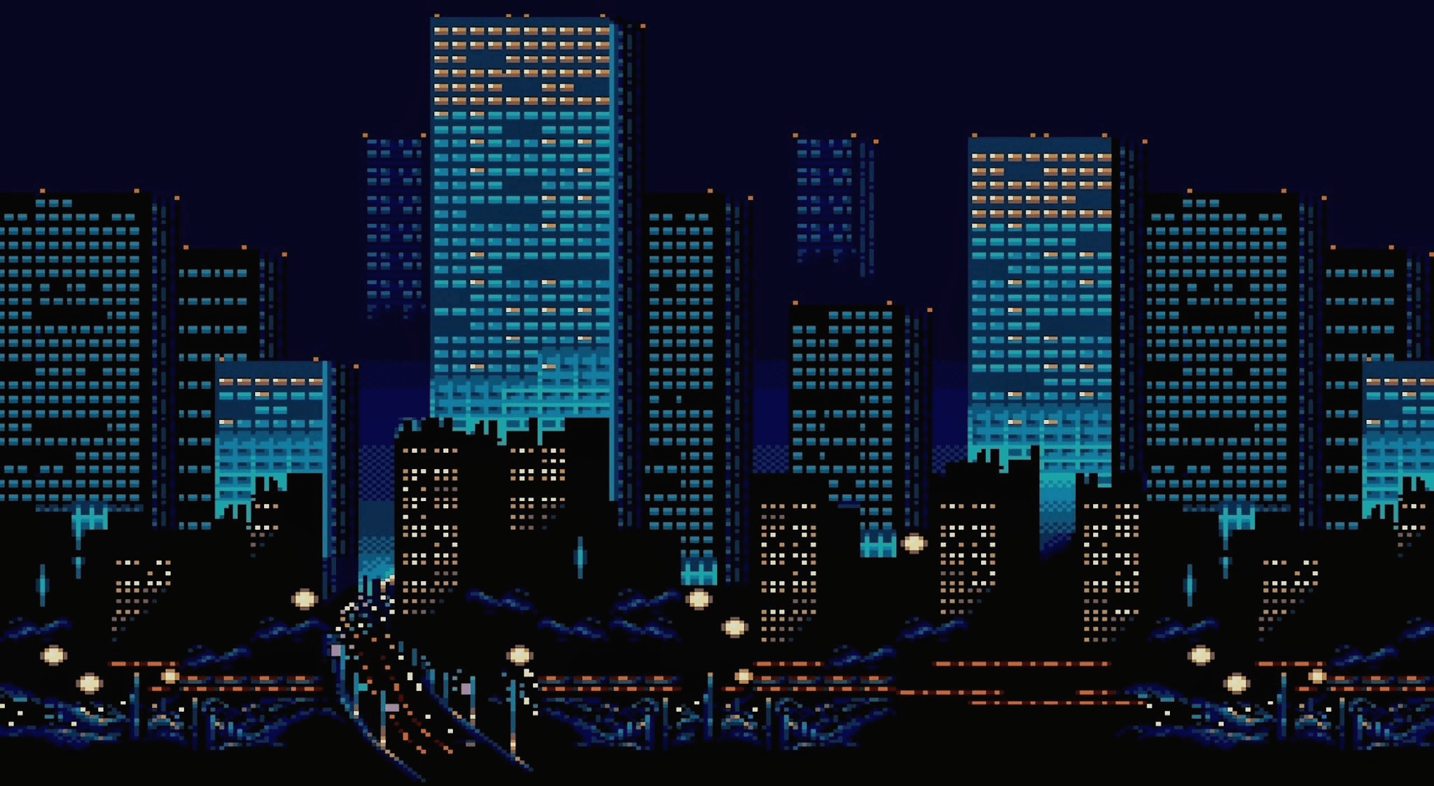 Chunguza msisimko wa rangi wa Neon City Picha ya Ukuta