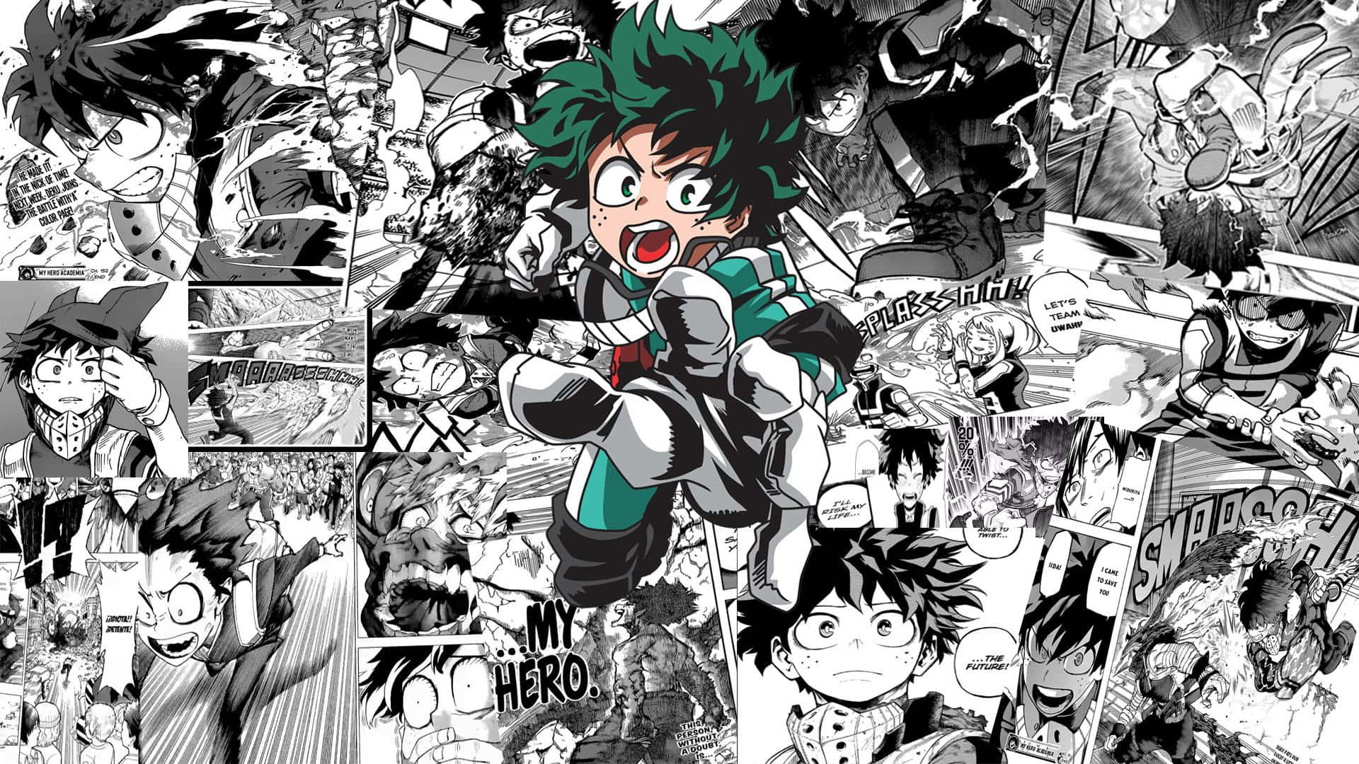 Chunguza sanaa ya Manga ya Japani na Paneli hii ya Manga yenye rangi nyororo Picha ya Ukuta