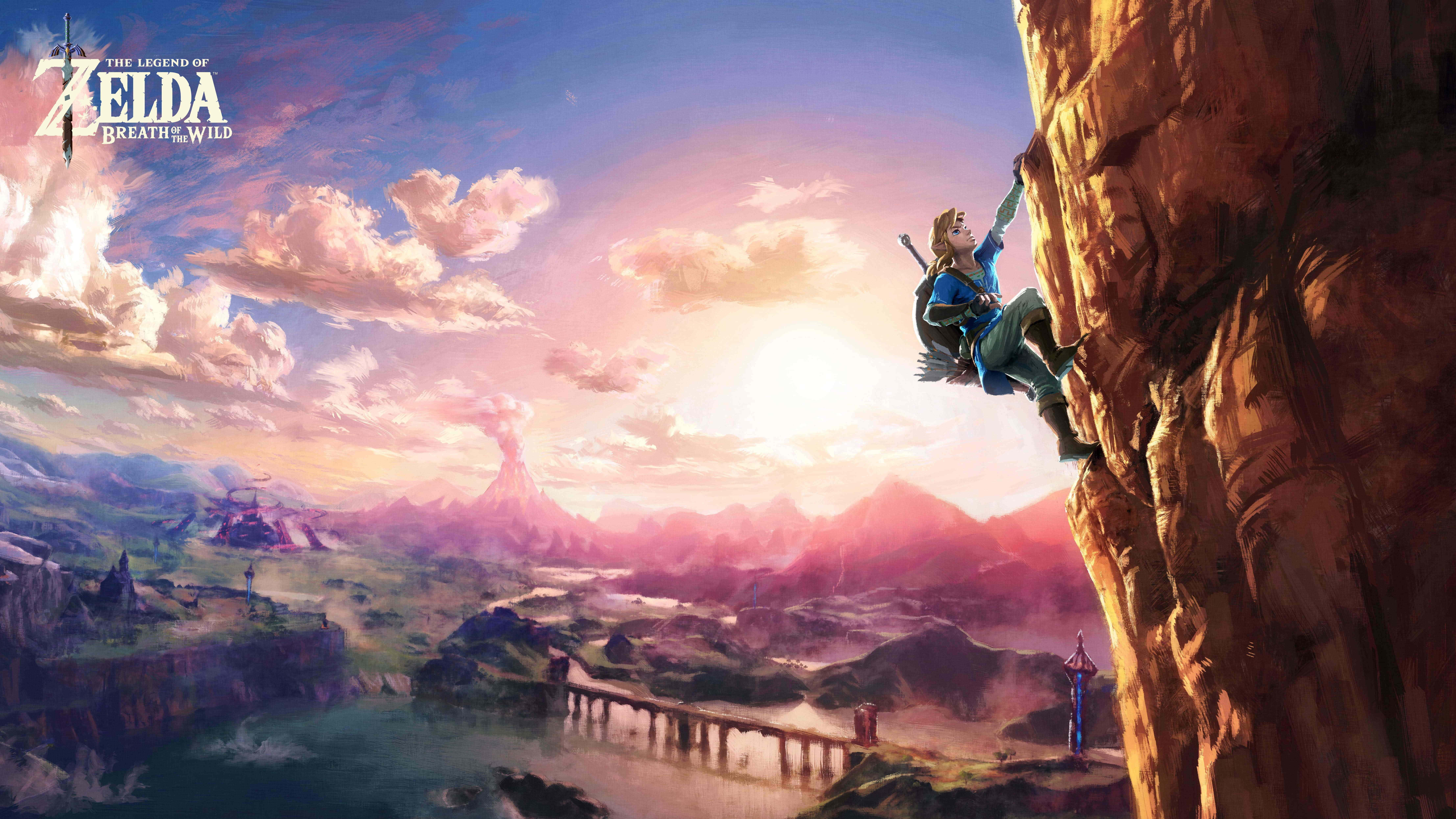 Chunguza ulimwengu wa Hyrule katika Legend Of Zelda Picha ya Ukuta