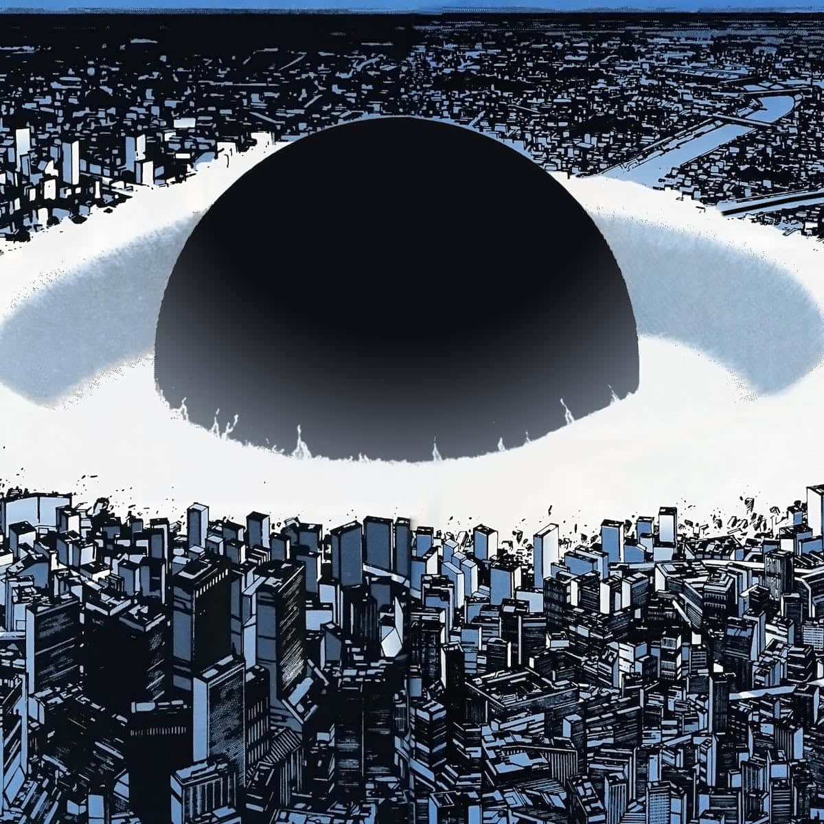 Chunguza uzuri wa Mji wa Anime Picha ya Ukuta