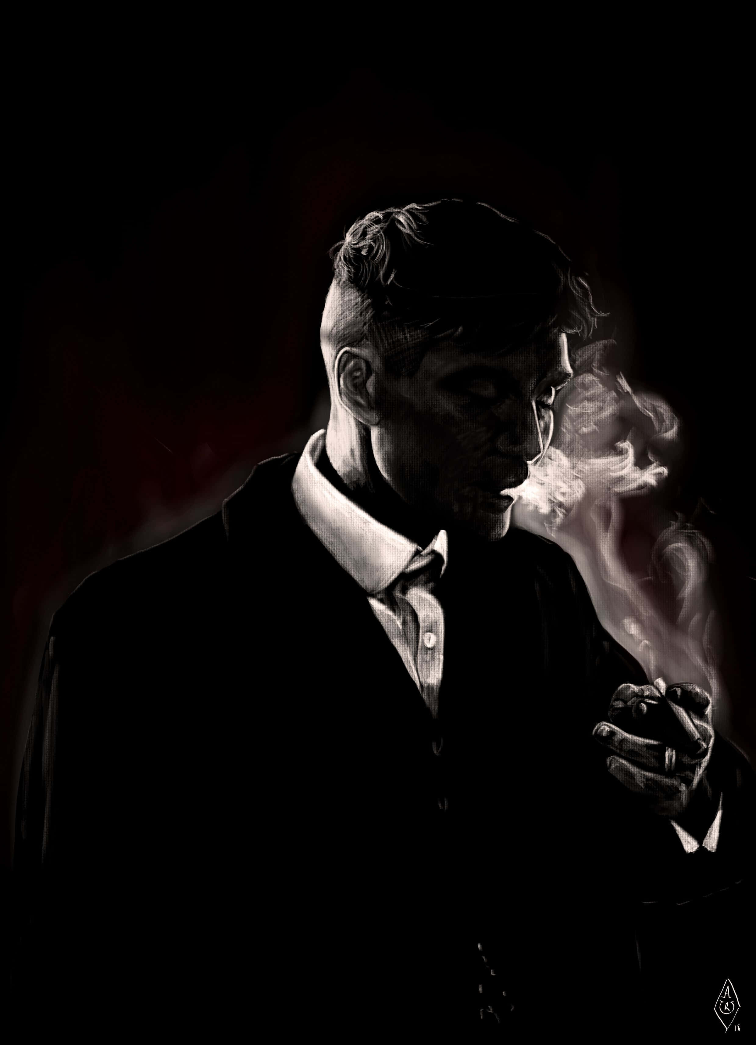 Cigarette Smoking Man Picture Picha ya Ukuta