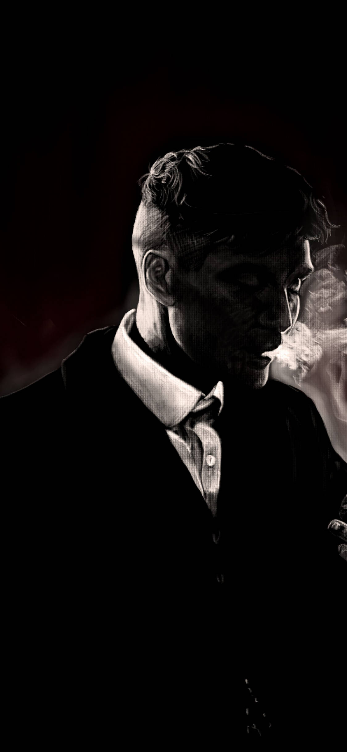 Cillian Murphy Aesthetic Nyeusi Picha ya Ukuta