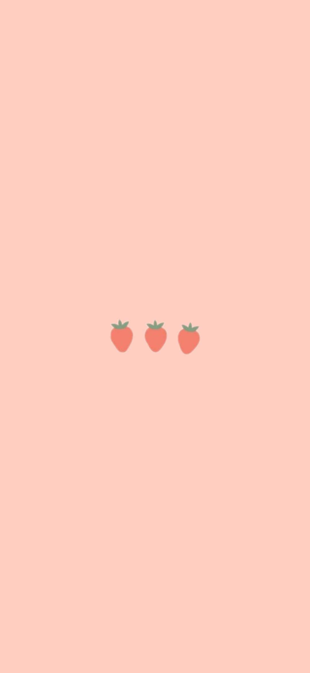Classic Pastel Strawberry Picha ya Ukuta