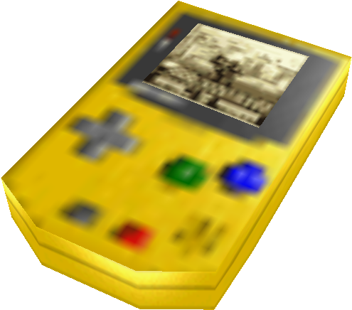 Classic ya Gameboy ya Njano Background Isiyo wazi Picha ya Ukuta