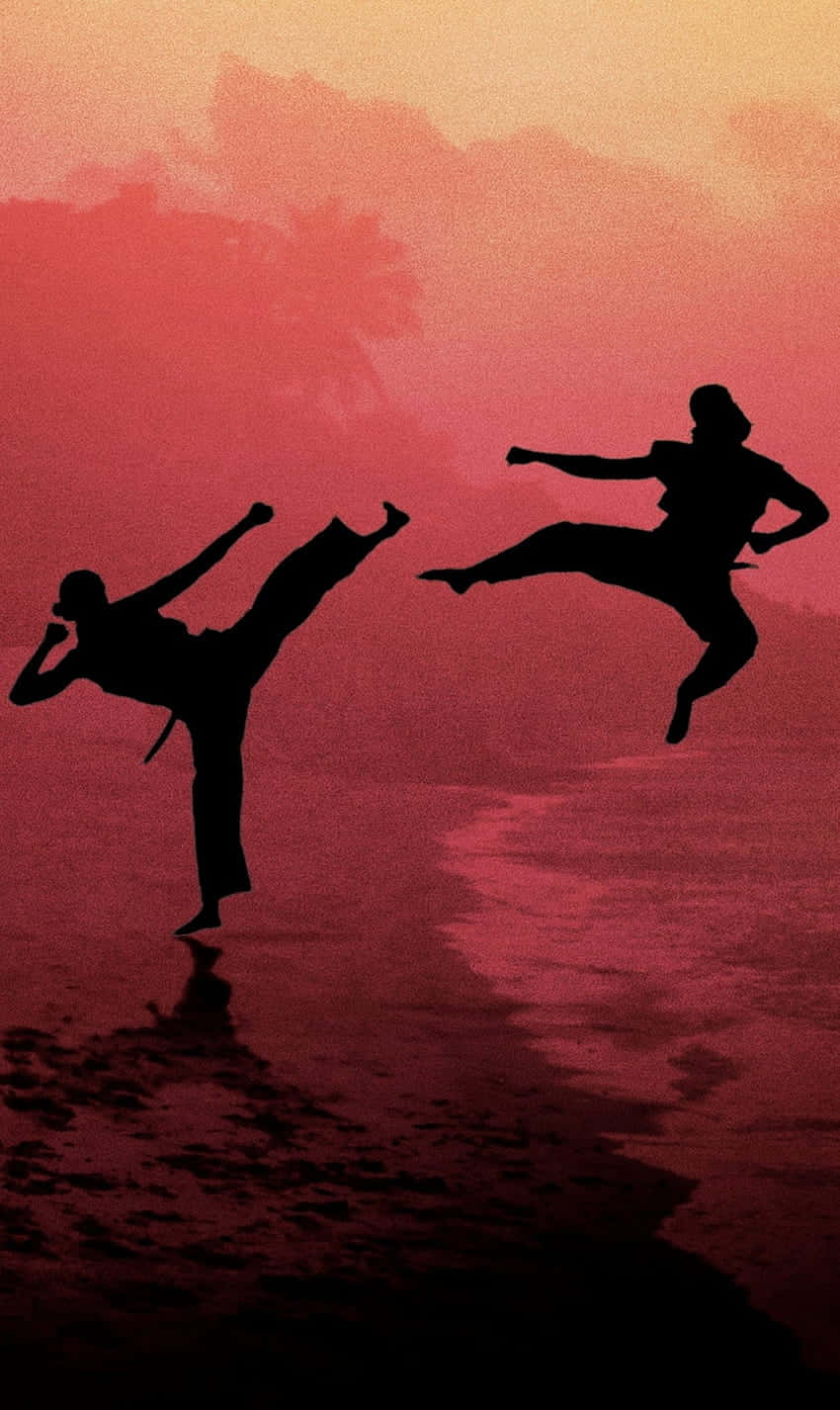 Cobra Kai iPhone Xr Background ya Silhouette ya Kufanya Picha ya Ukuta