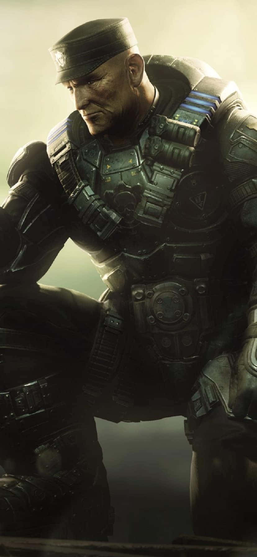 Colonel Victor Hoffman iPhone XS Gears Of War 5 Background Picha ya Ukuta