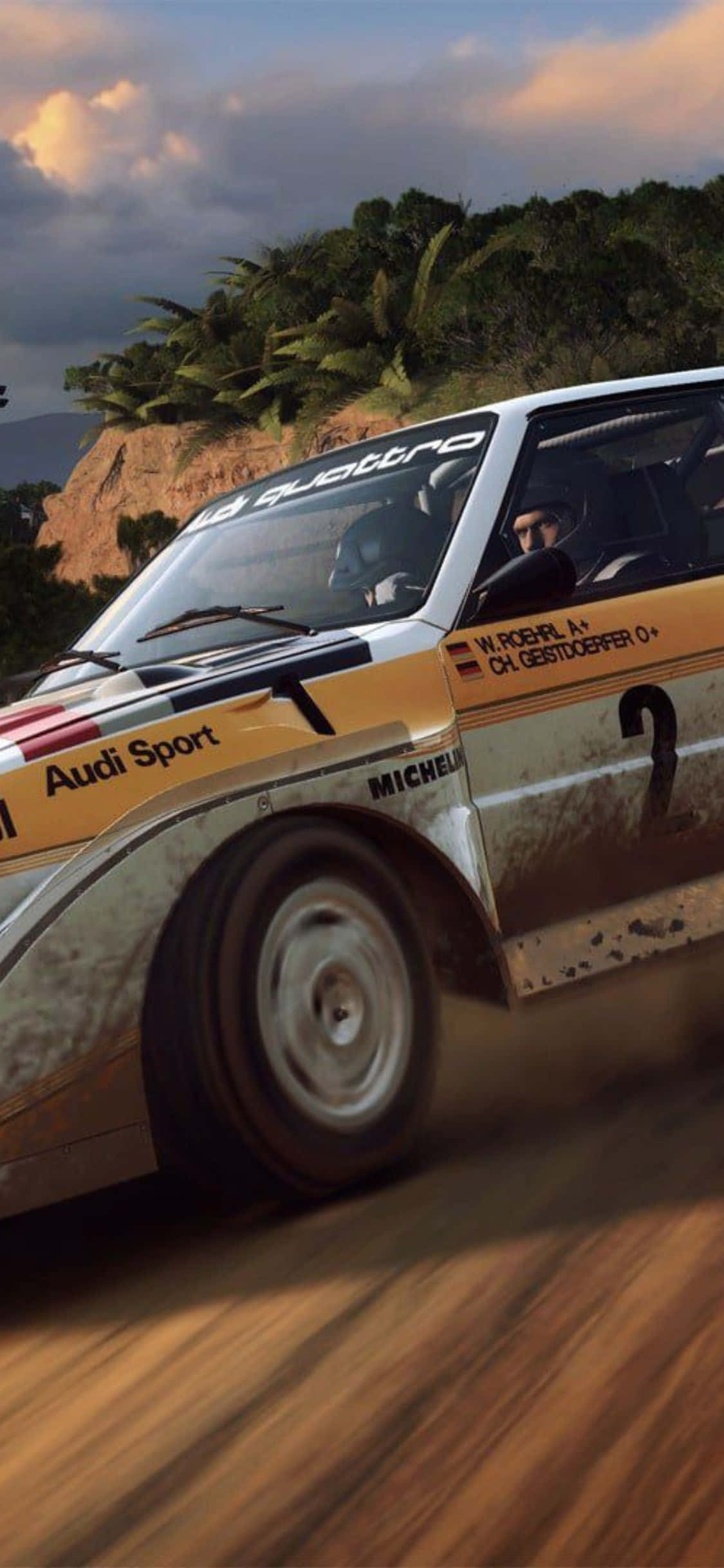 Conquer the Racetrack with the iPhone XS Picha ya Ukuta