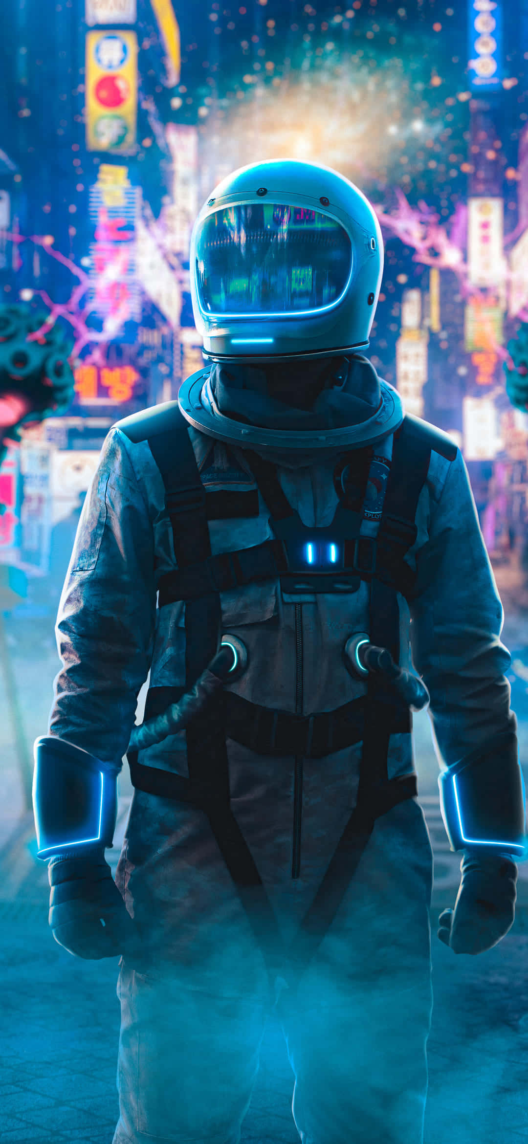 Picha ya Profaili ya Astronaut Baridi Picha ya Ukuta