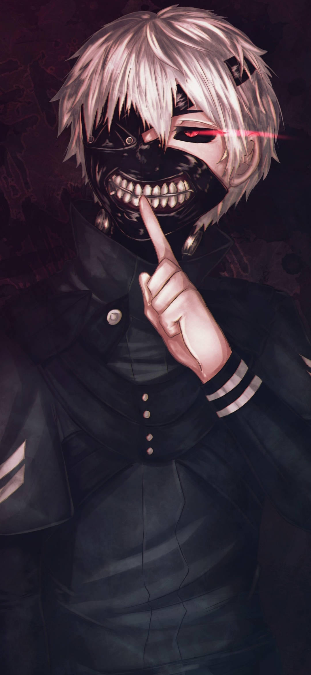 Cool Graphic Art Ken Tokyo Ghoul iPhone Background Picha ya Ukuta
