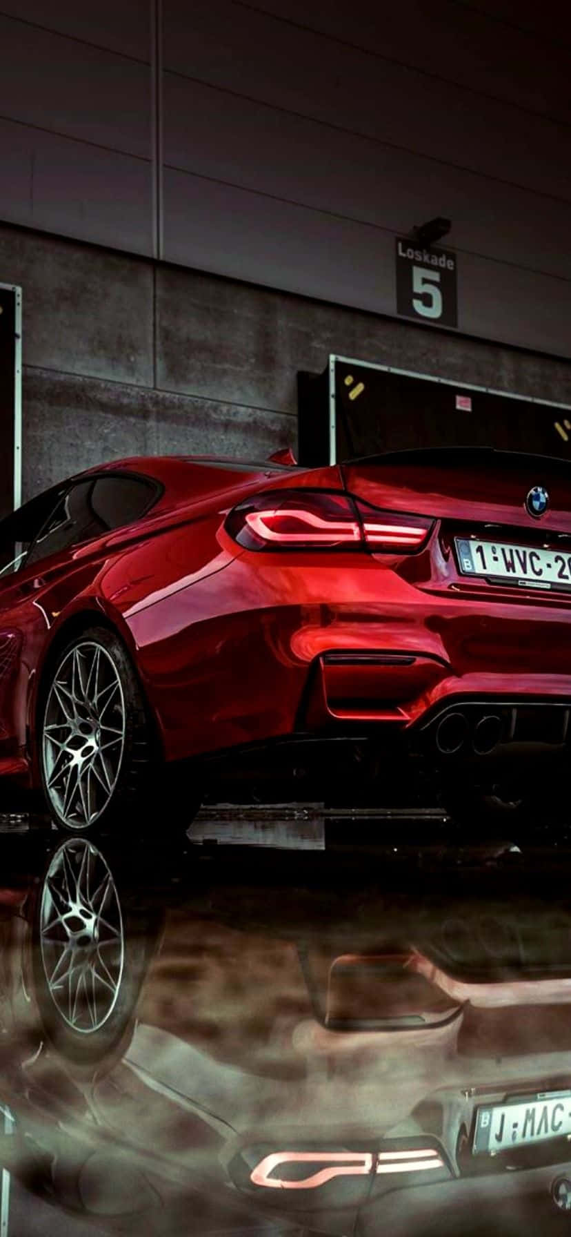 Cool Red BMW Picha ya Ukuta