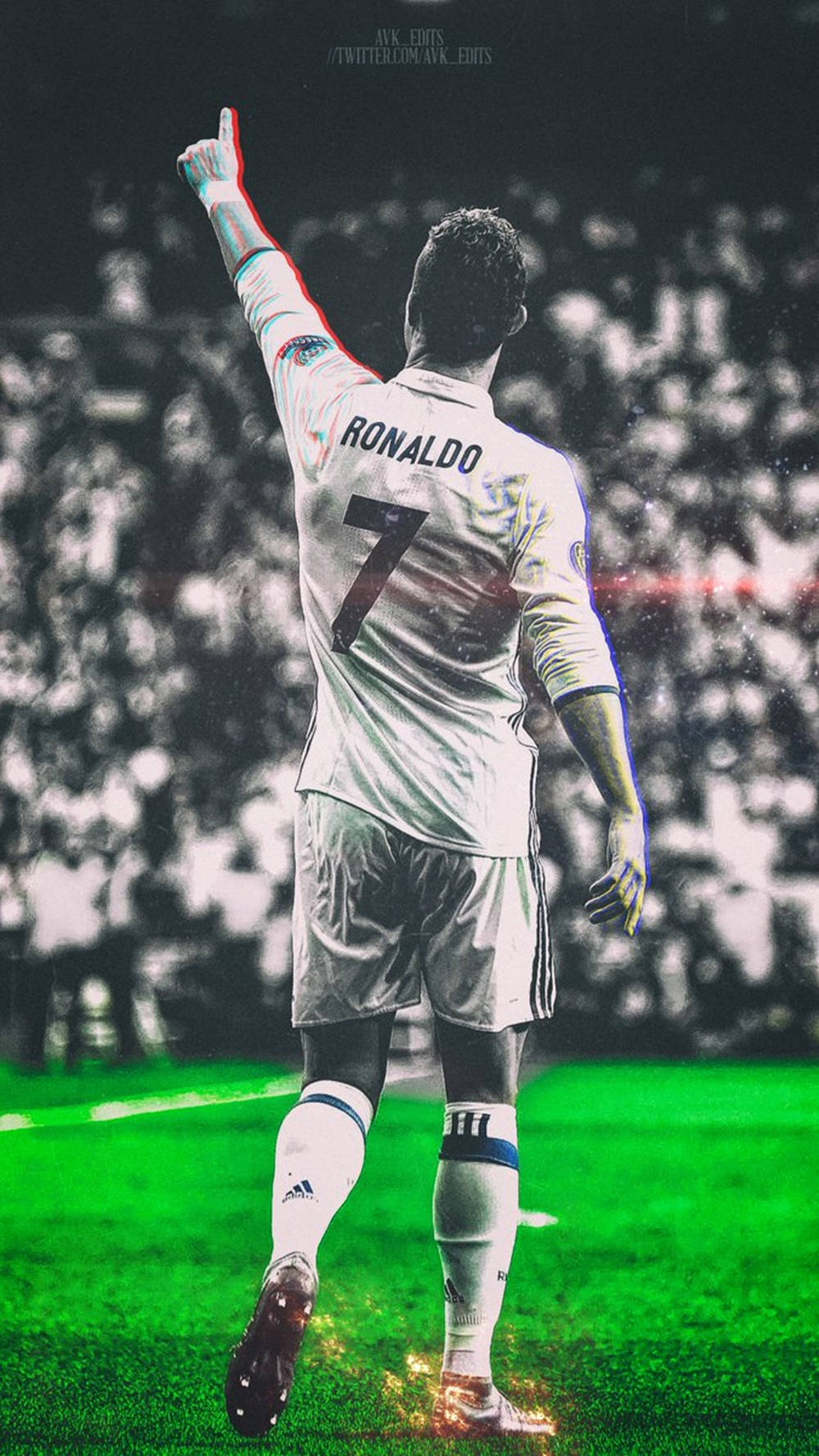 Cristiano Ronaldo Mchezaji Baridi wa Soka Picha ya Nyuma Picha ya Ukuta