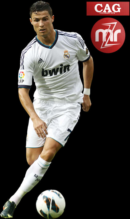Cristiano Ronaldo Real Madrid Hatua Picha ya Ukuta