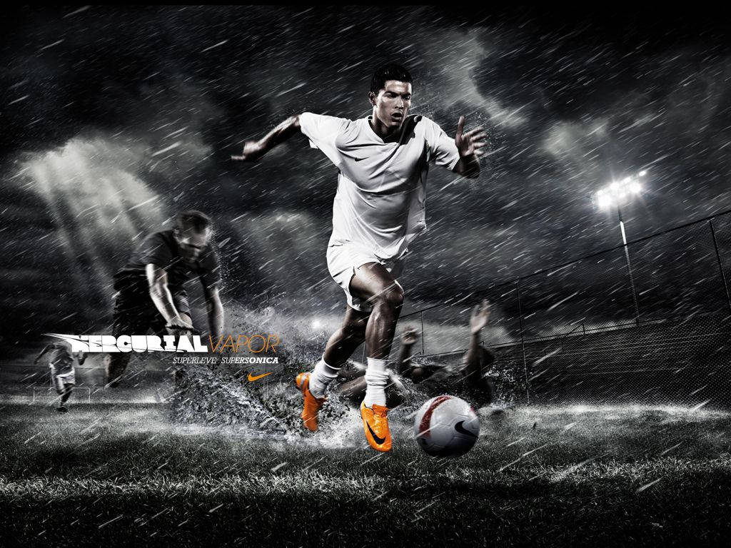 Cristiano Ronaldo yuko tayari kushinda ulimwengu katika kampeni yake ya Nike #JustDoIt. Picha ya Ukuta