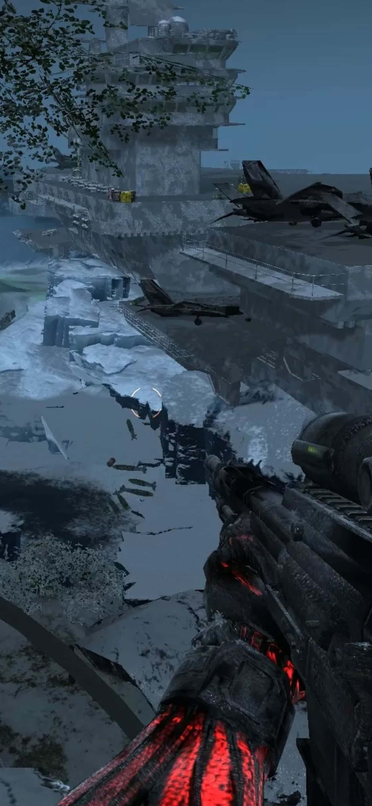 Crysis Warhead kwenye iPhone Xs Max Picha ya Ukuta