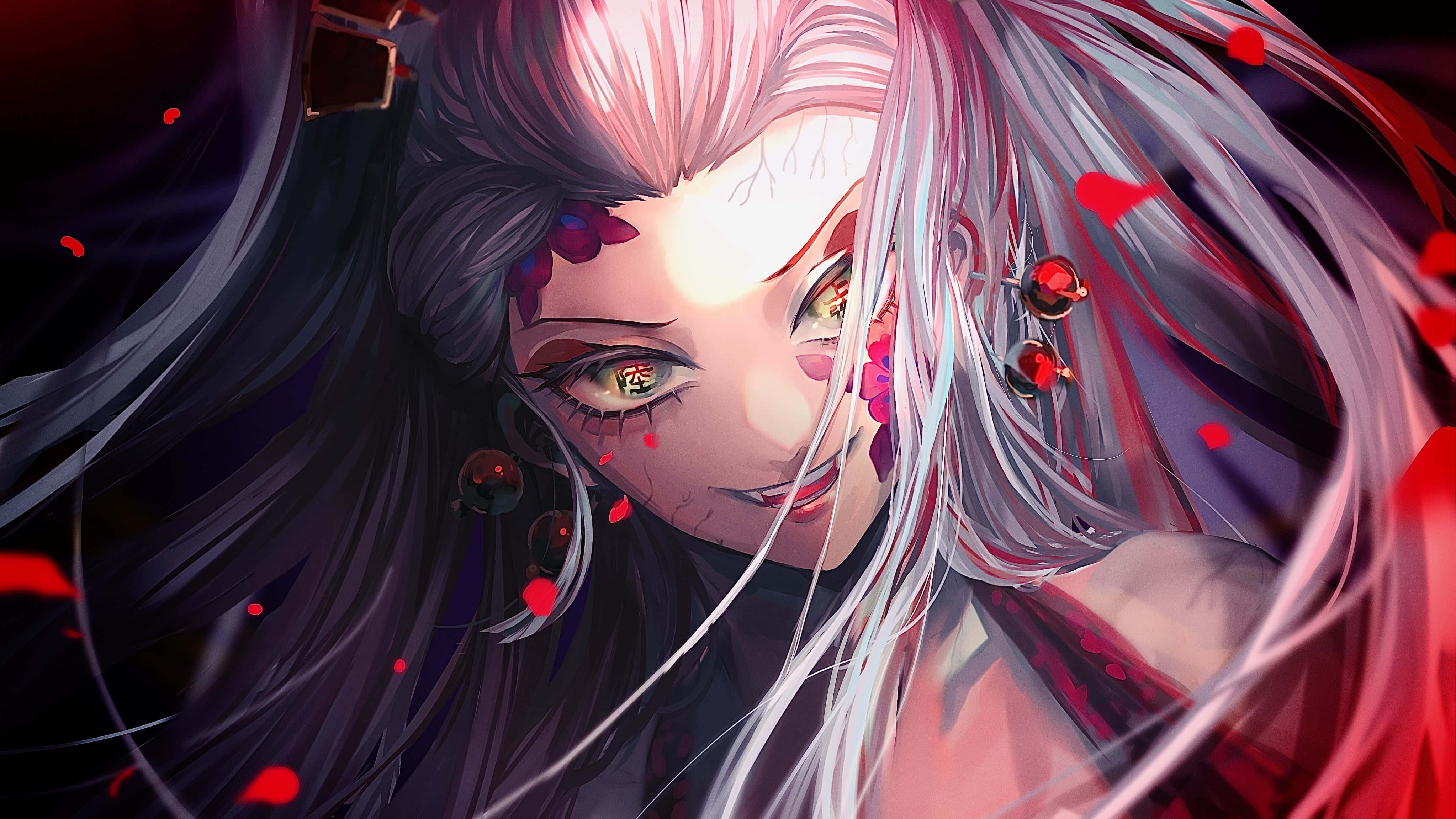 Daki Demon Slayer Picha ya Karibu Picha ya Ukuta