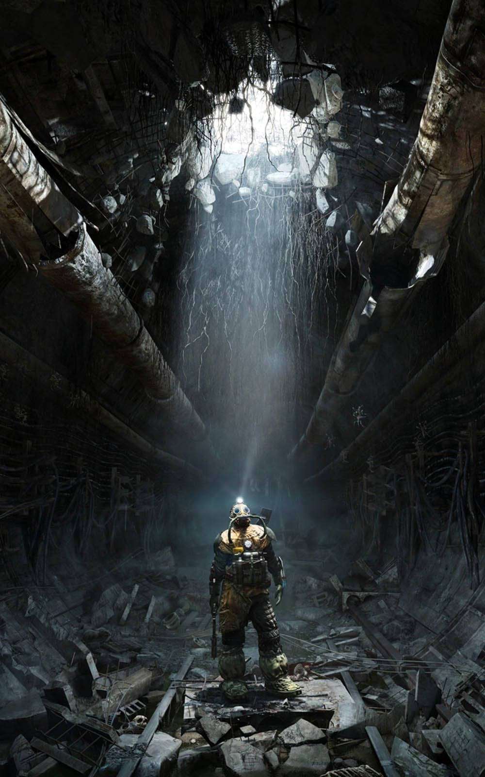 Tuneli Iliyowaswa katika Metro Exodus Picha ya Ukuta