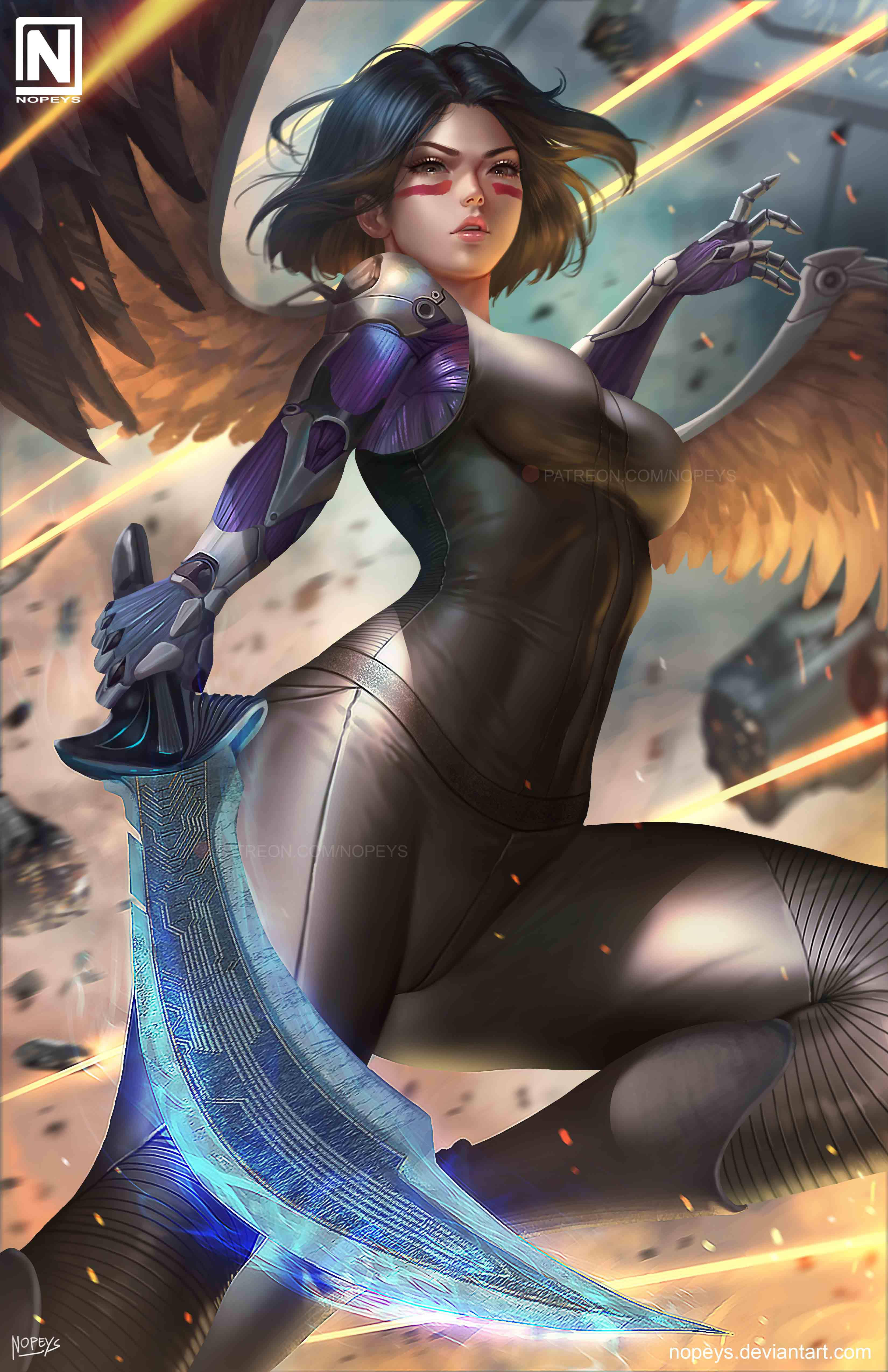 Damascus Blade Alita: Battle Angel Picha ya Ukuta
