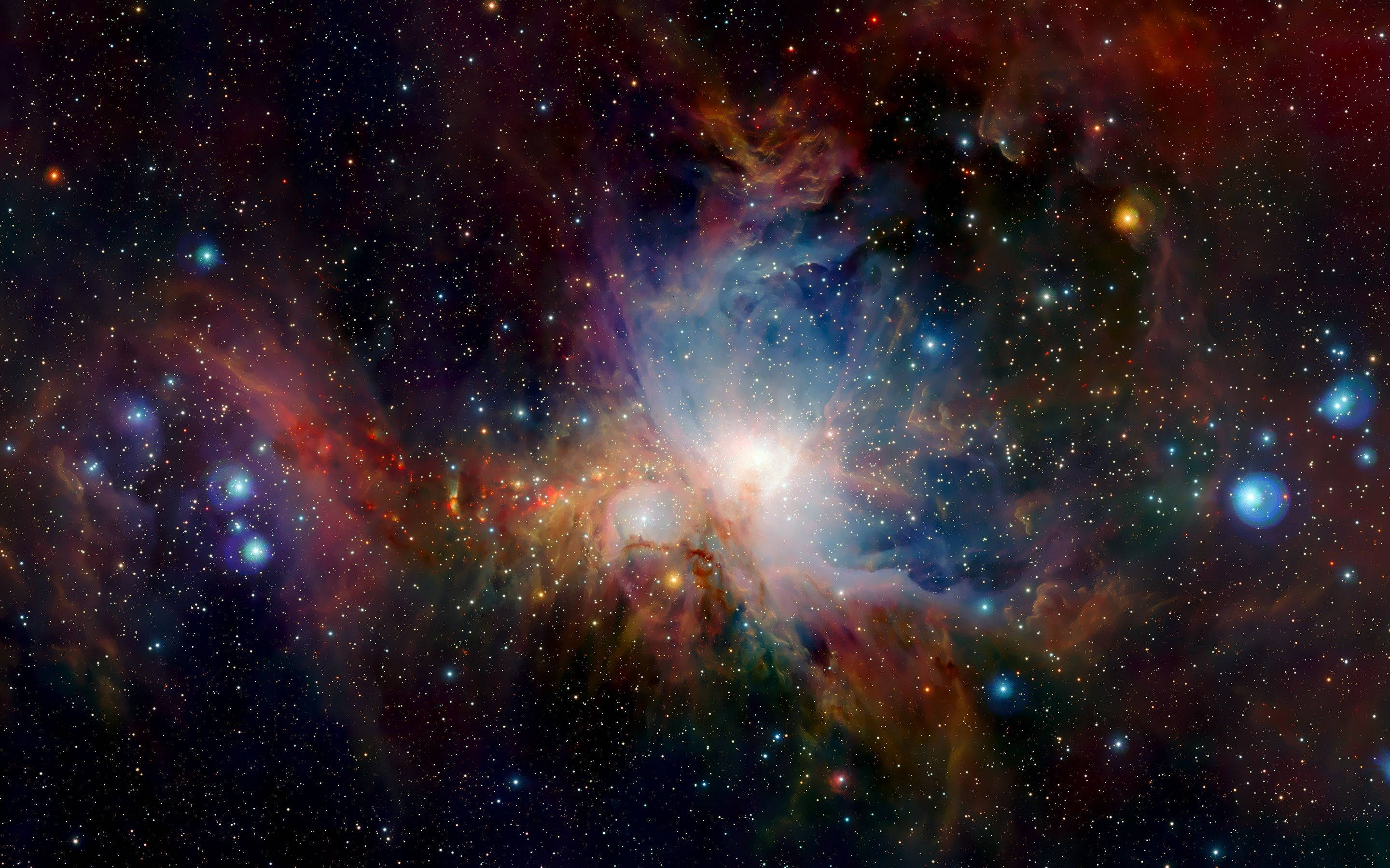 Dawati la Galaxy Inayotembea 4K Picha ya Ukuta