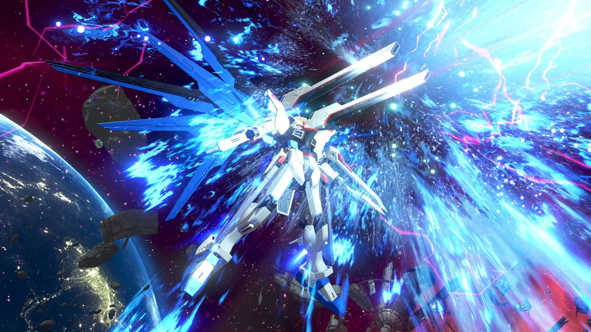 Dawati la Gundam jeupe Picha ya Ukuta