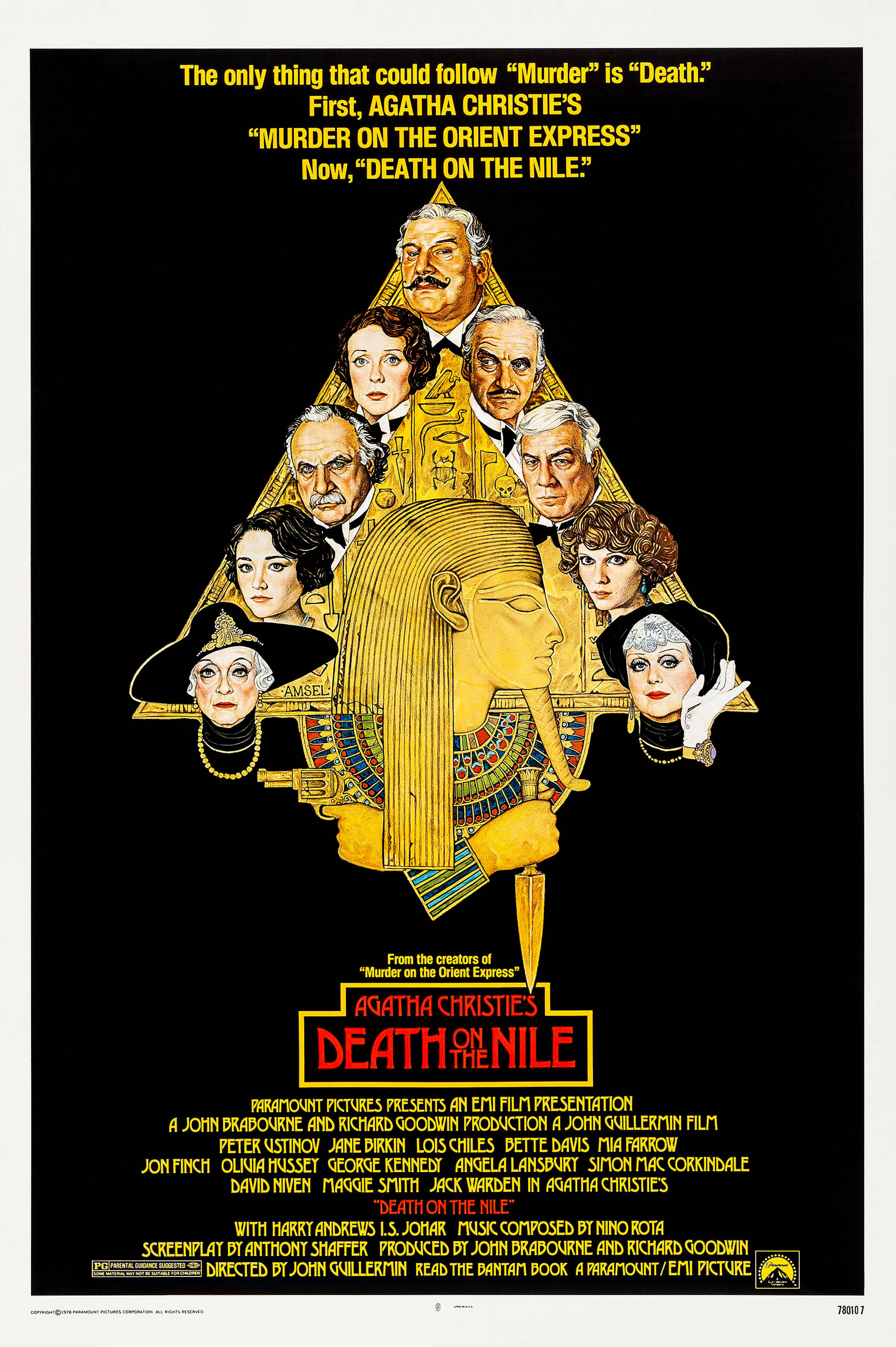 Death Of The Nile Poster David Niven Picha ya Ukuta
