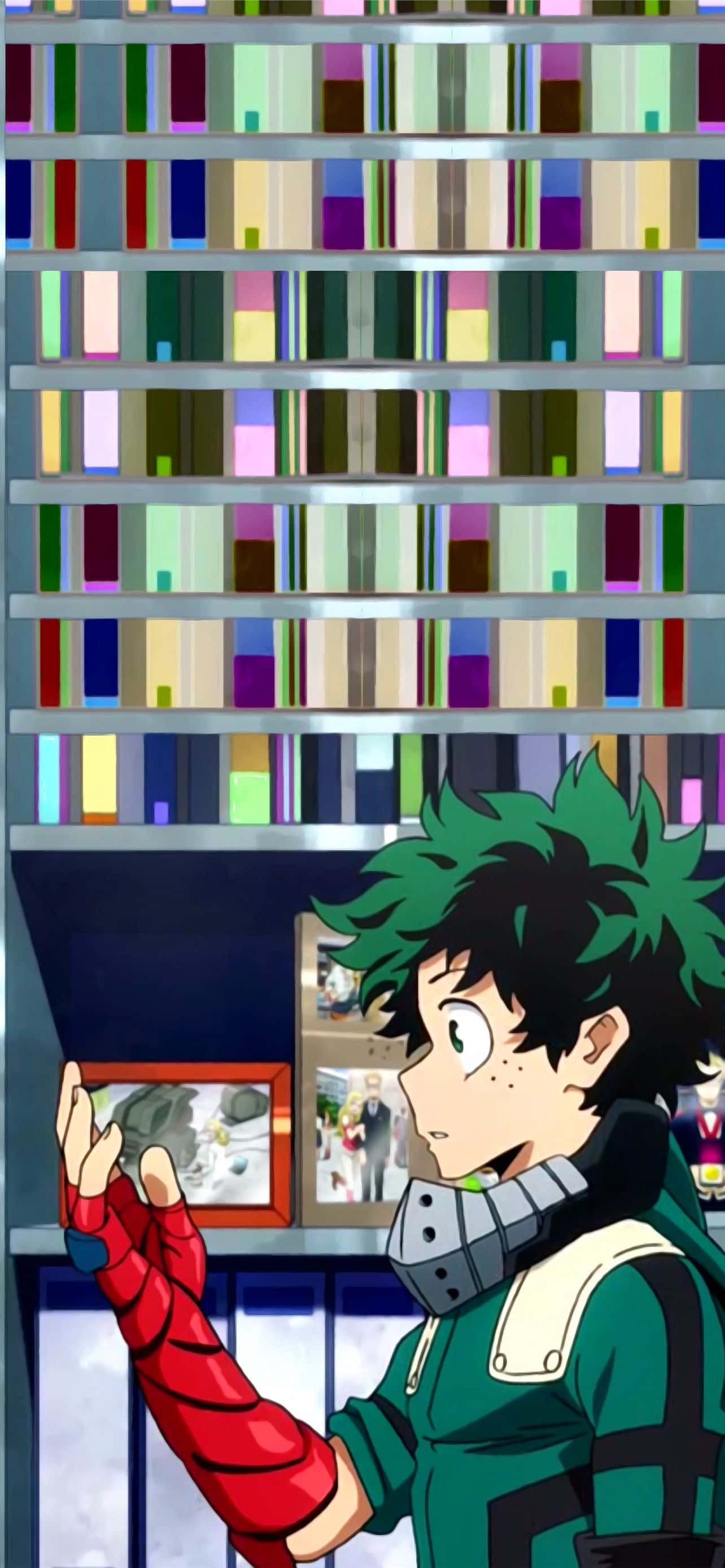 Picha ya Mrembo Deku Akitazama Tupu Picha ya Ukuta